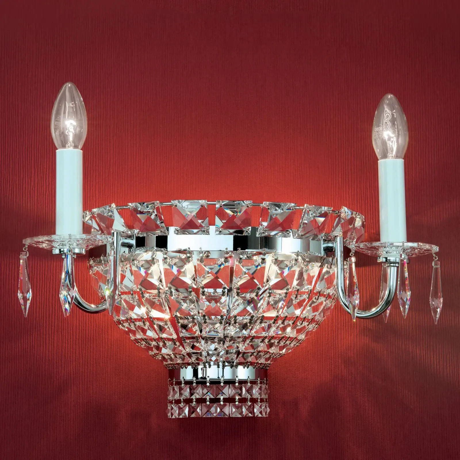 Zidna lampa AMBASSADOR, sa četiri izvora svetla, hromirana - 1