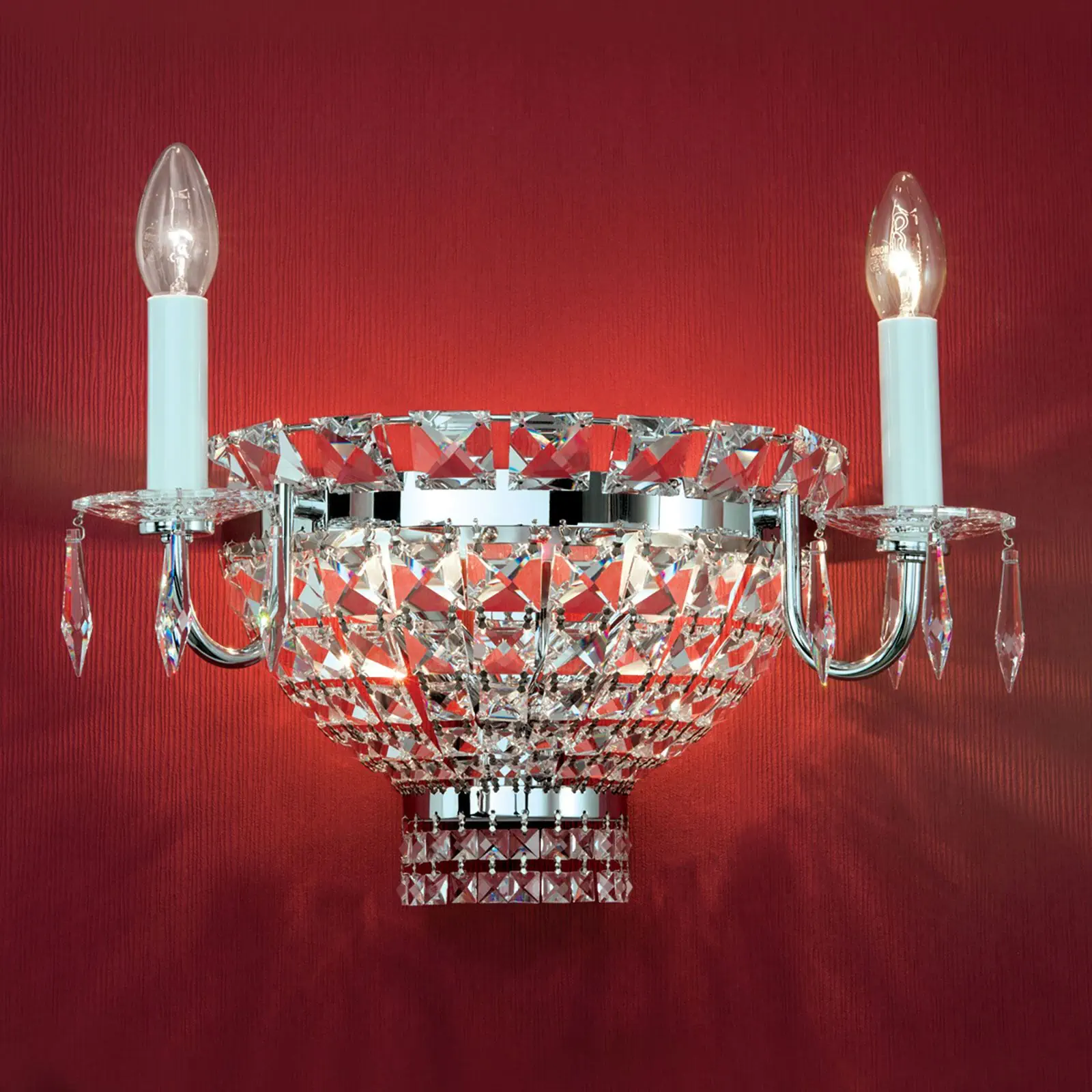 Zidna lampa AMBASSADOR, sa četiri izvora svetla, hromirana - 4