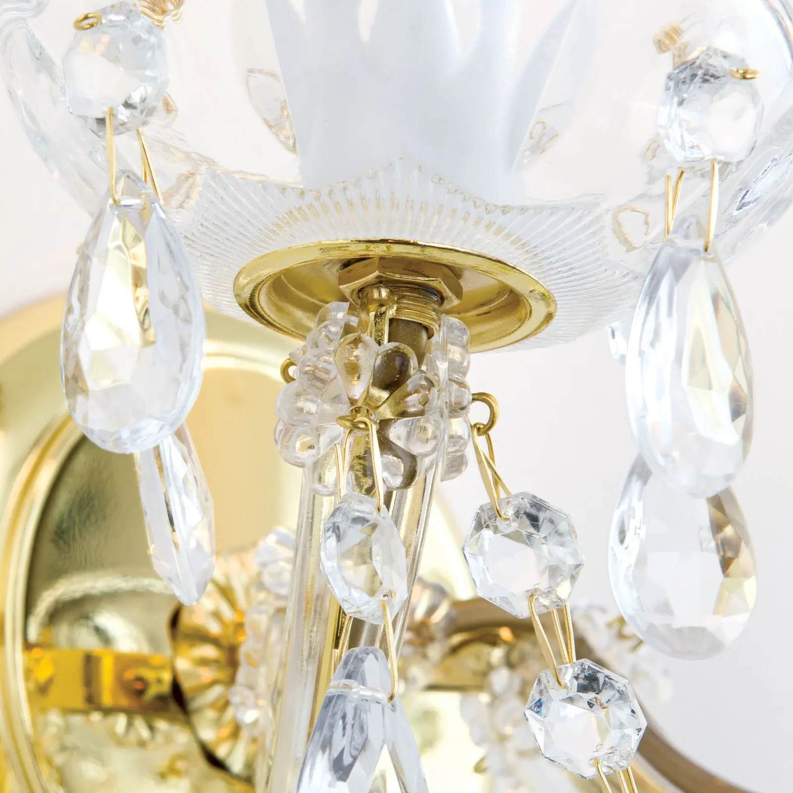 Zidna lampa MARIE CLAIRE, sa dva izvora svetla, pozlaćena - 6