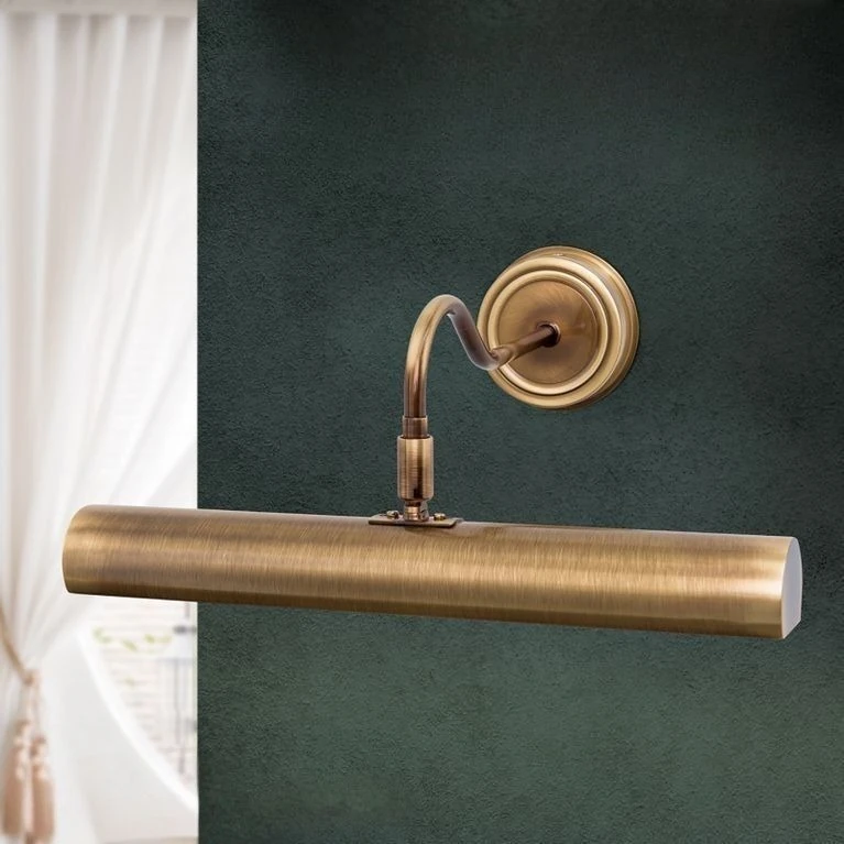 Zidna lampa BILDERLEUCHTE, 2xE14, antik mesing