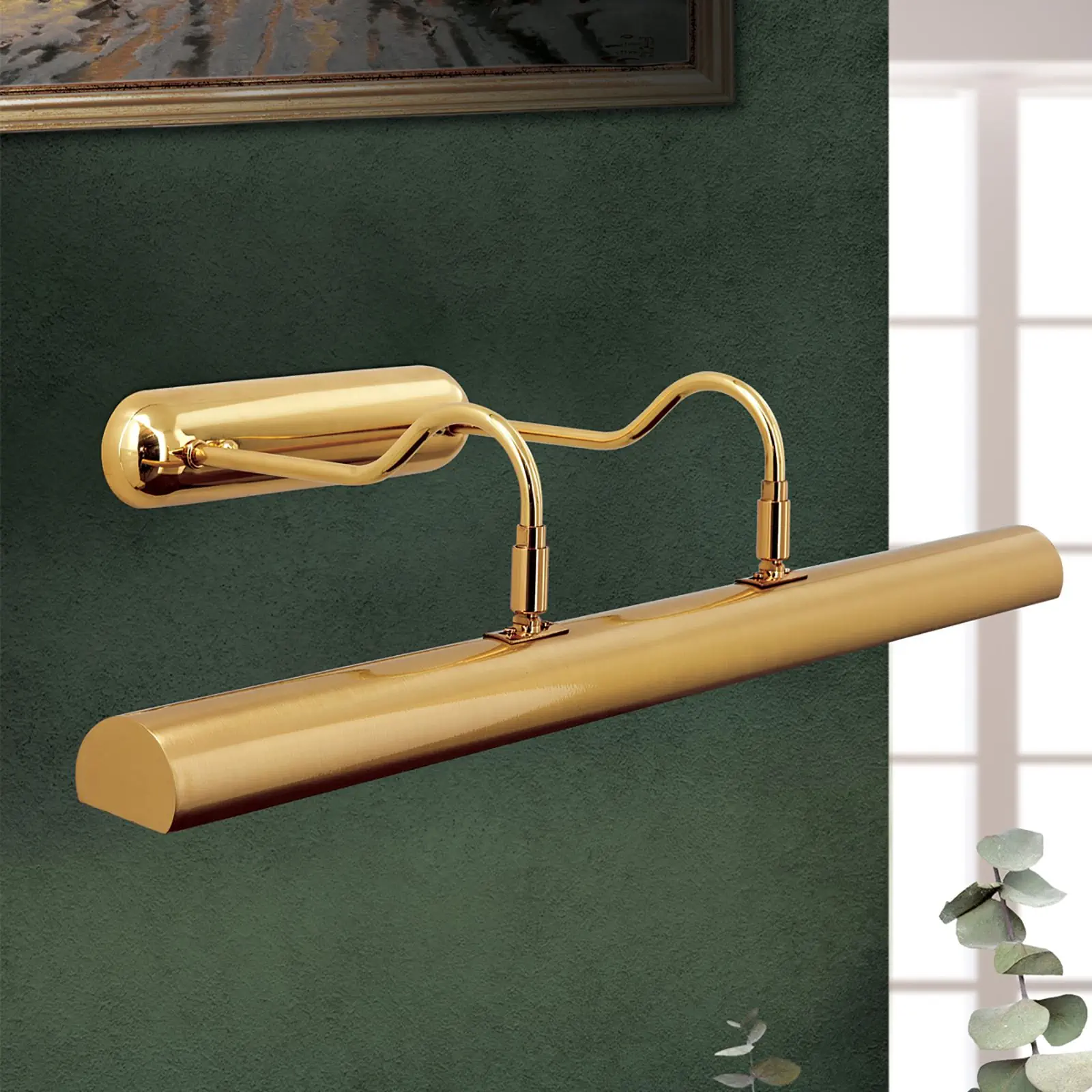 BILDERLEUCHTE, sa 3 izvora svetla, mat mesing