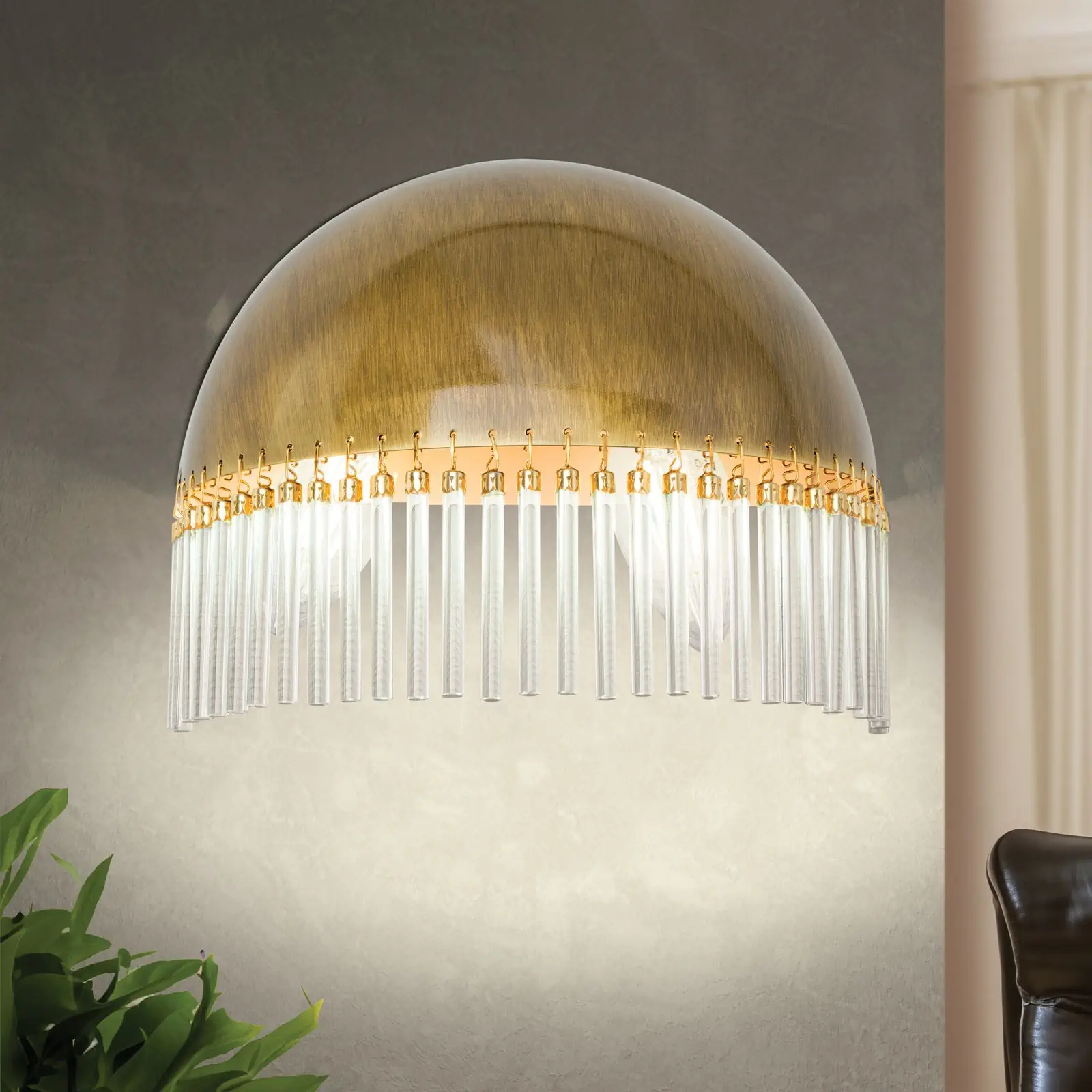 Zidna lampa STÄBCHENSERIE sa dva izvora svetla, patina, 20 cm - 2