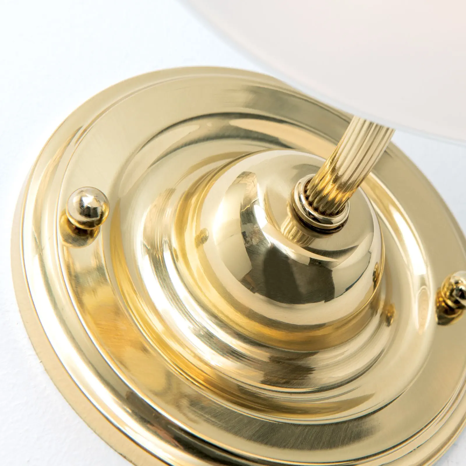 Zidna lampa ARTDESIGN, sa jednim izvorom svetla, sjajni mesing, sa opalnim staklom - 6