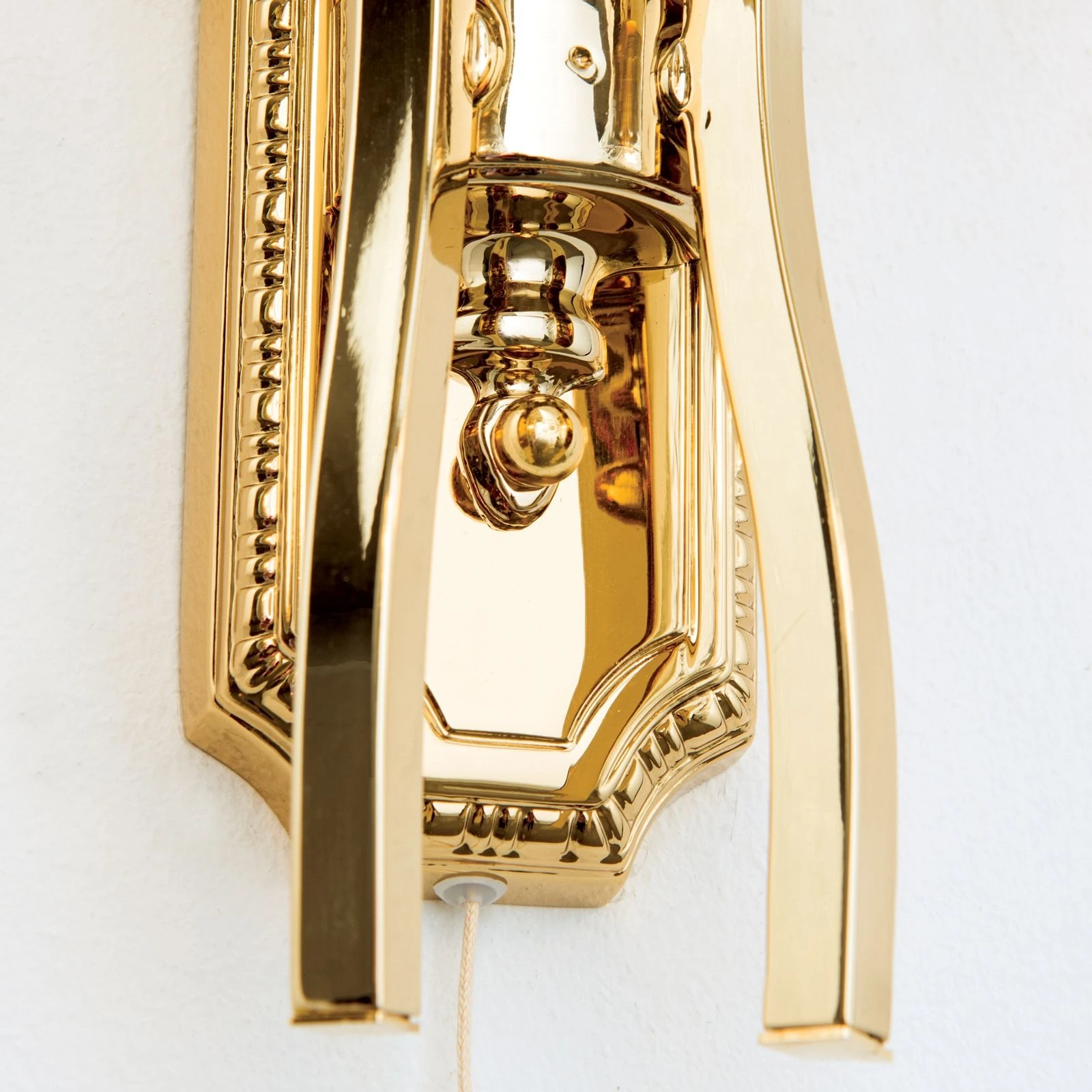 Zidna lampa BUDAPEST, 2 izvora svetla, 24-karatno pozlaćena, sa prozirnim sečenim staklima - 5