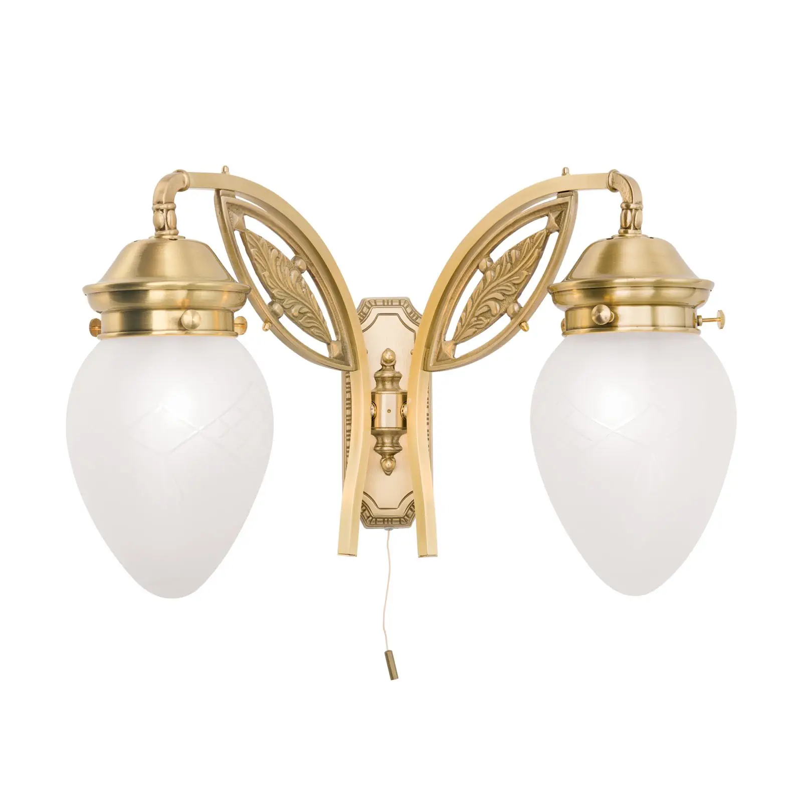 Zidna lampa BUDAPEST, sa dva izvora svetla, bronzana - 4