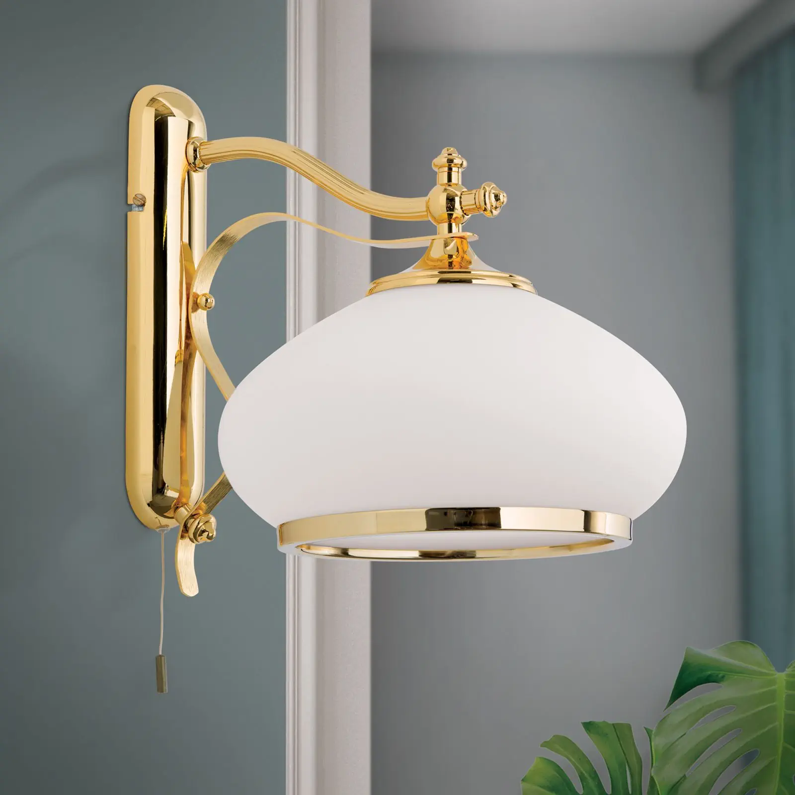 Zidna lampa EMPIRE, sa jednim izvorom svetla, pozlaćeno - 3