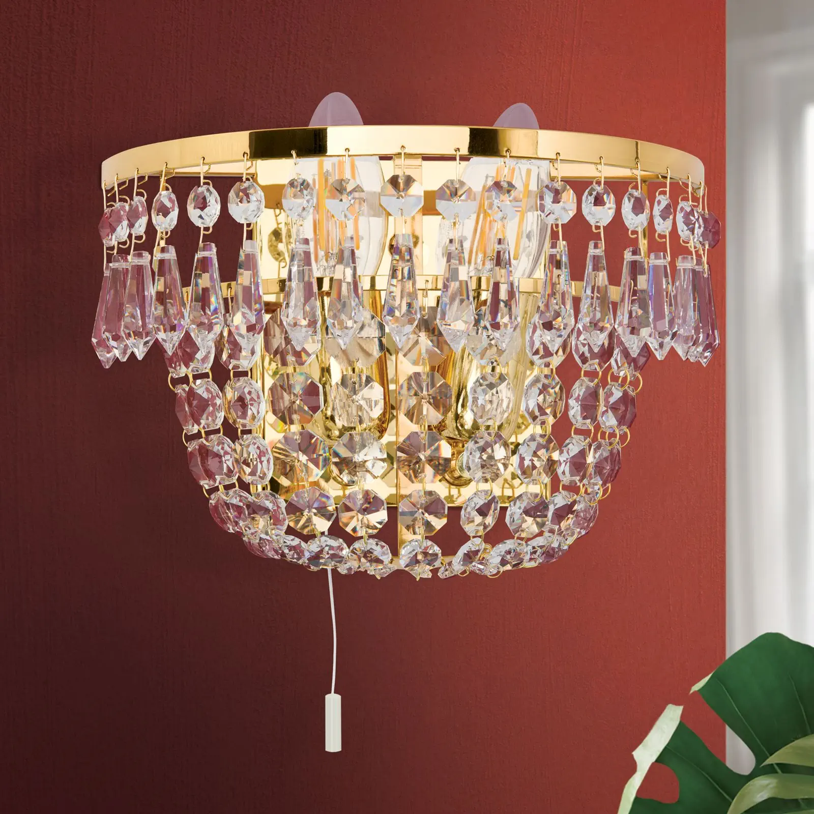 Zidna lampa SHERATON, 24-karatno pozlaćena - 3