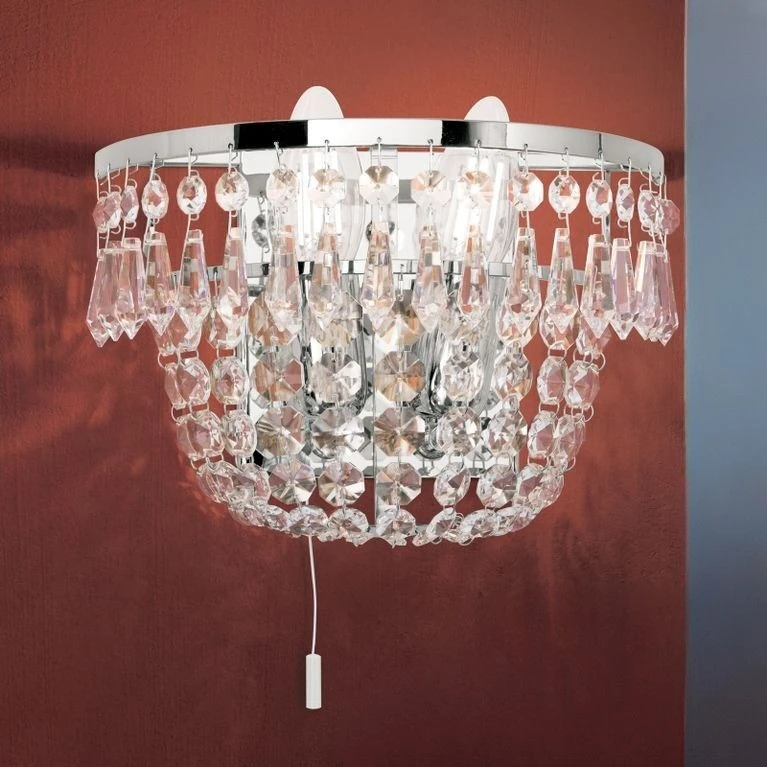 Zidna lampa SHERATON, 2 izvora svetla, hromirana - 1