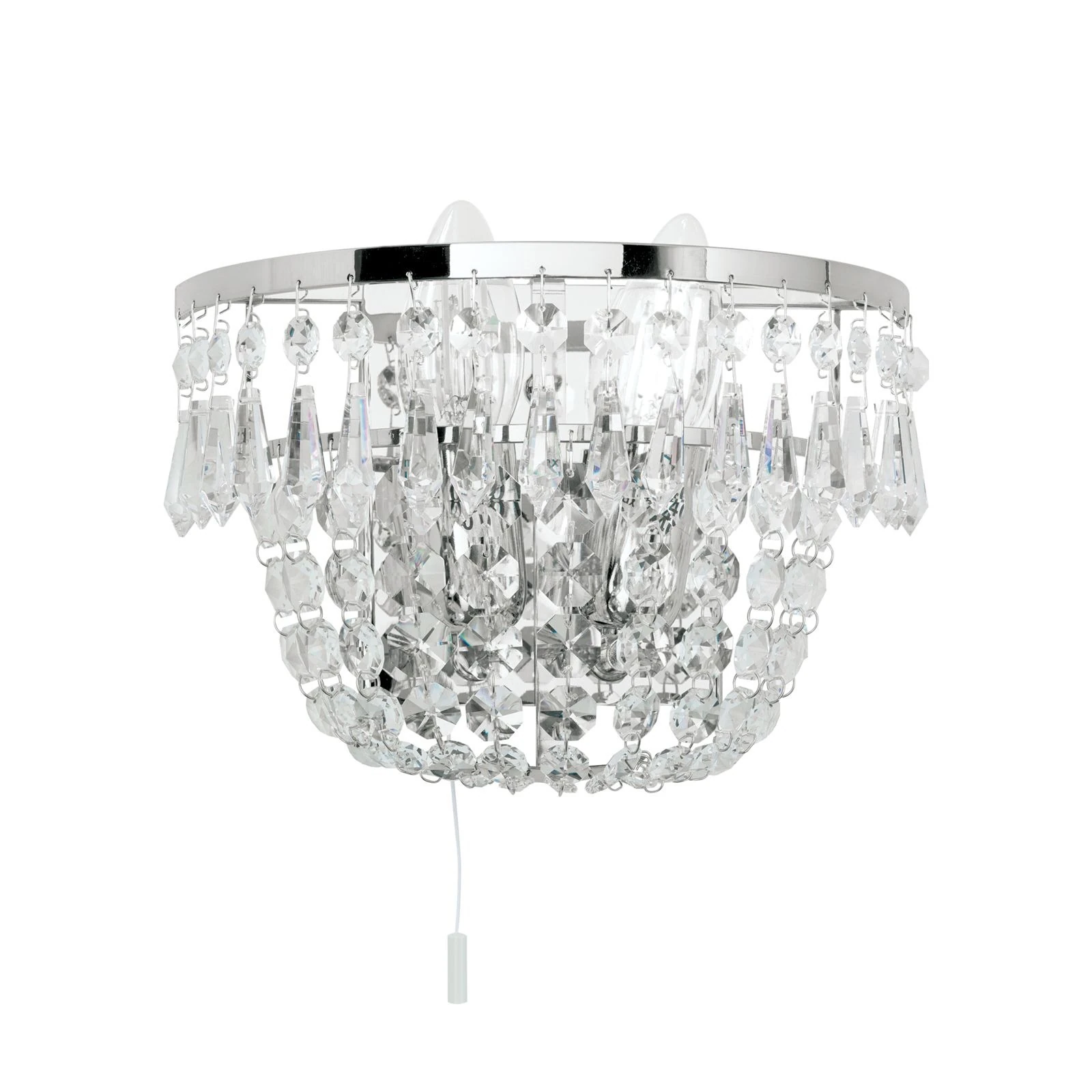 Zidna lampa SHERATON, 2 izvora svetla, hromirana - 4