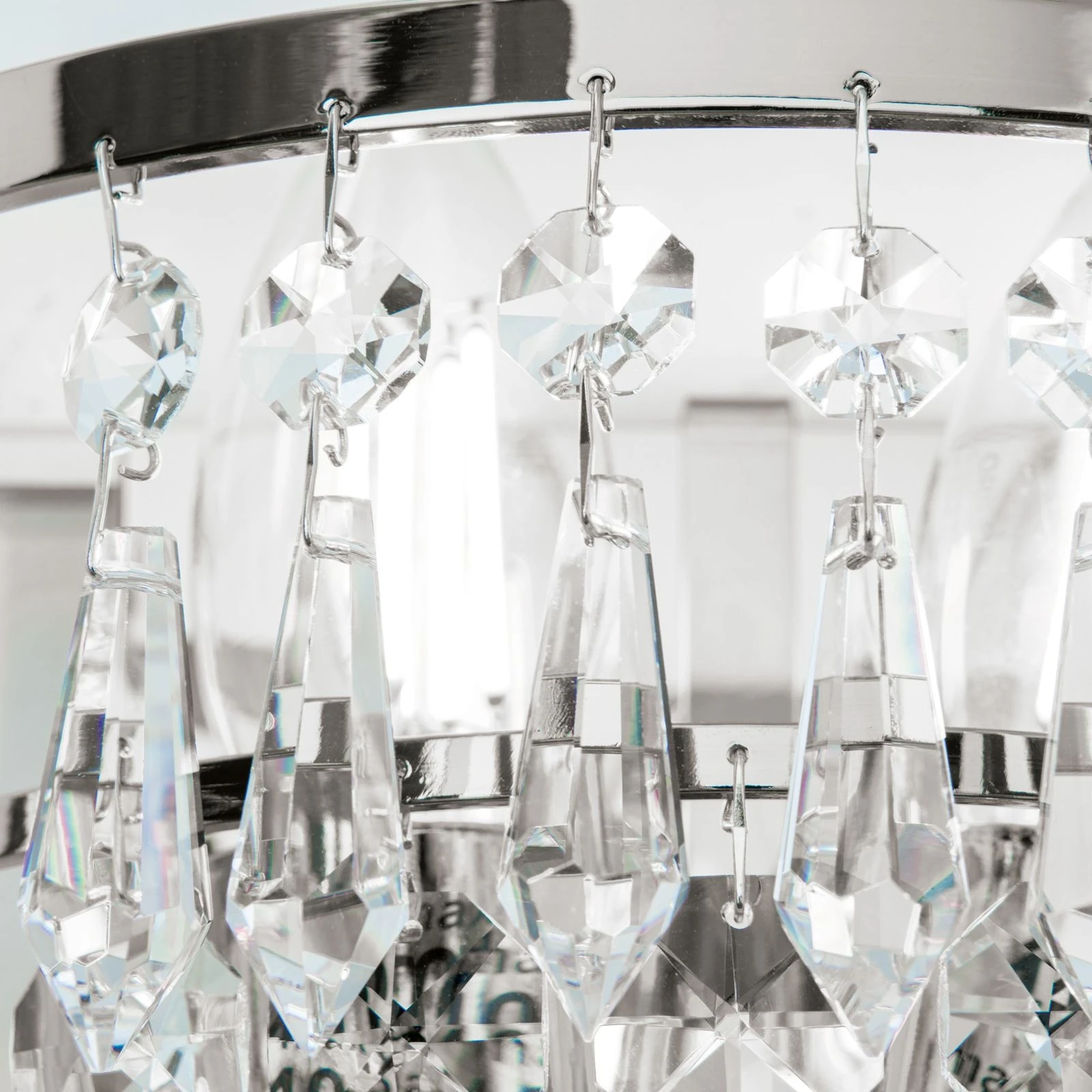 Zidna lampa SHERATON, 2 izvora svetla, hromirana - 5