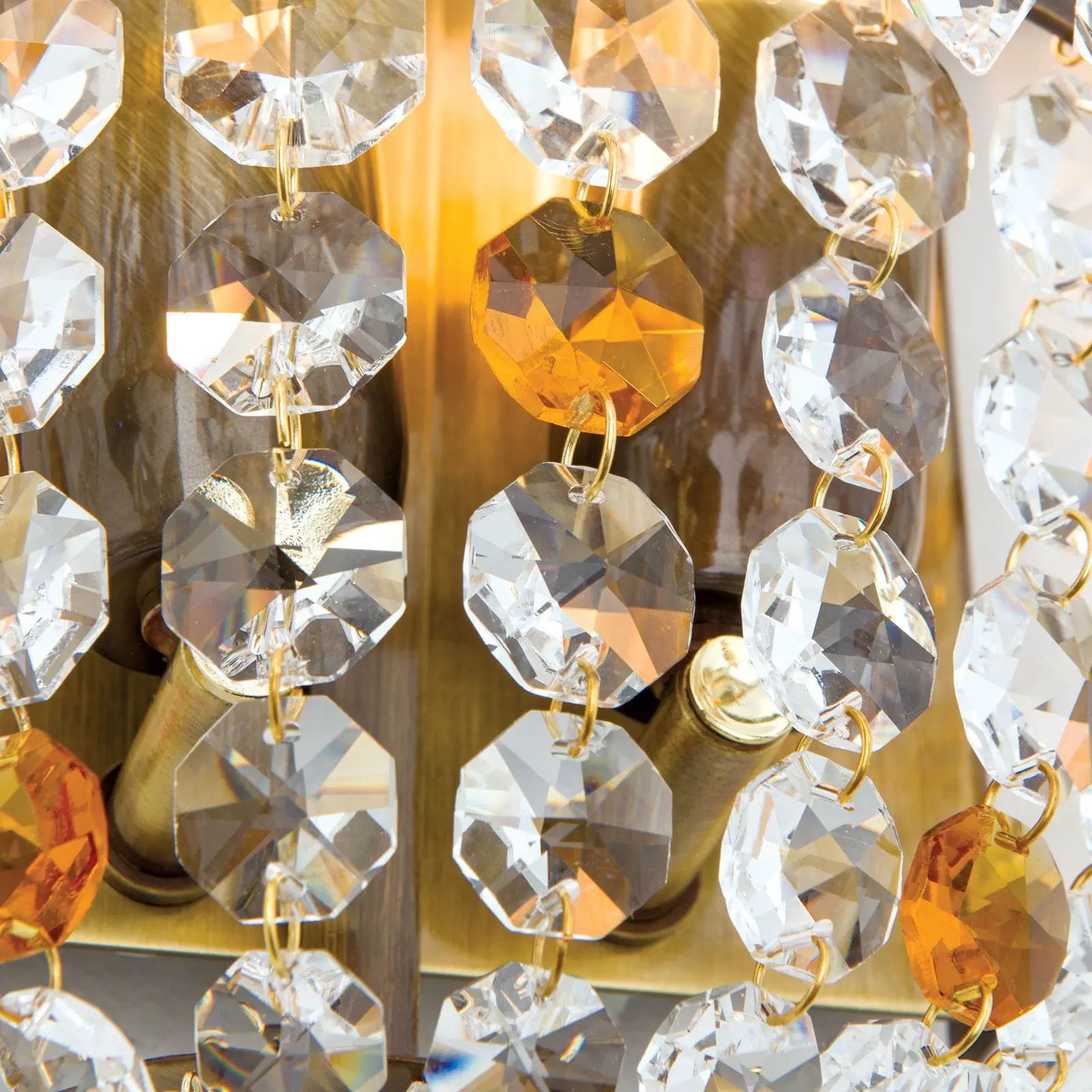 Zidna lampa SHERATON sa dva izvora svetla, patina, visina 36 cm - 5