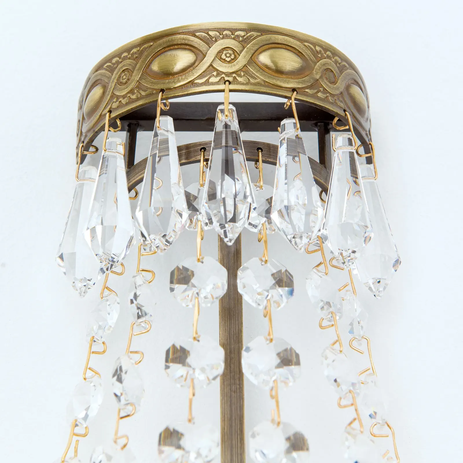 Zidna lampa SHERATON sa dva izvora svetla, patina, visina 36 cm - 6