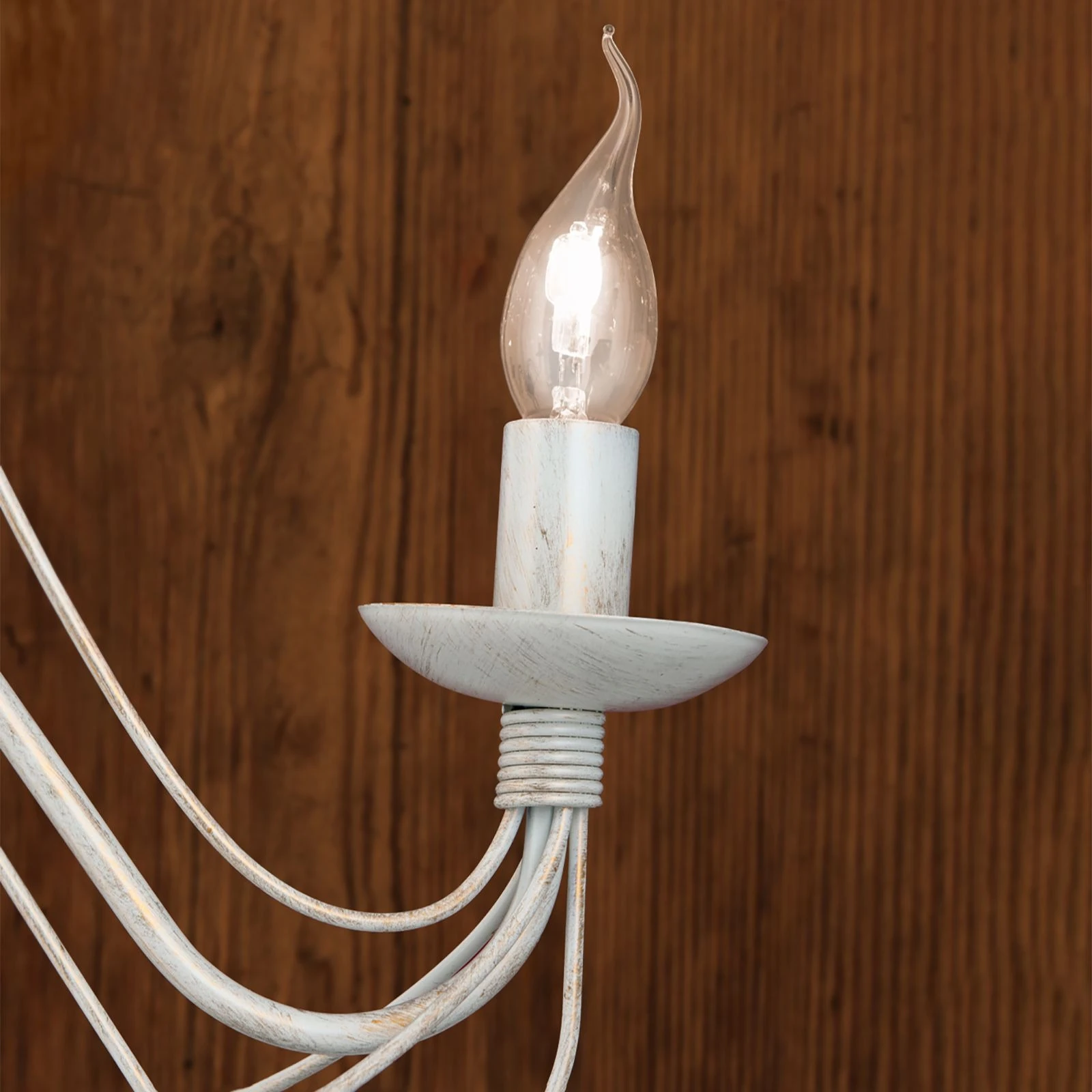 Zidna lampa VELA, sa dva izvora svetla, slonovača/zlato - 7