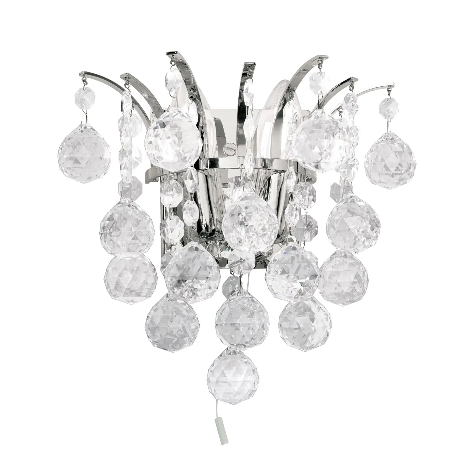 Zidna lampa KRISTALL KLASSISCH, sa dva izvora svetla, hromirana - 4