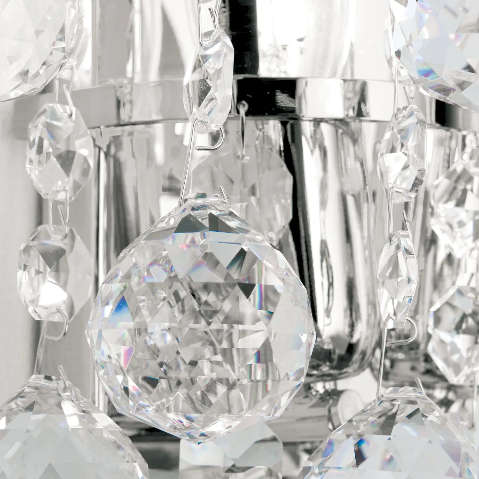 Zidna lampa KRISTALL KLASSISCH, sa dva izvora svetla, hromirana - 5