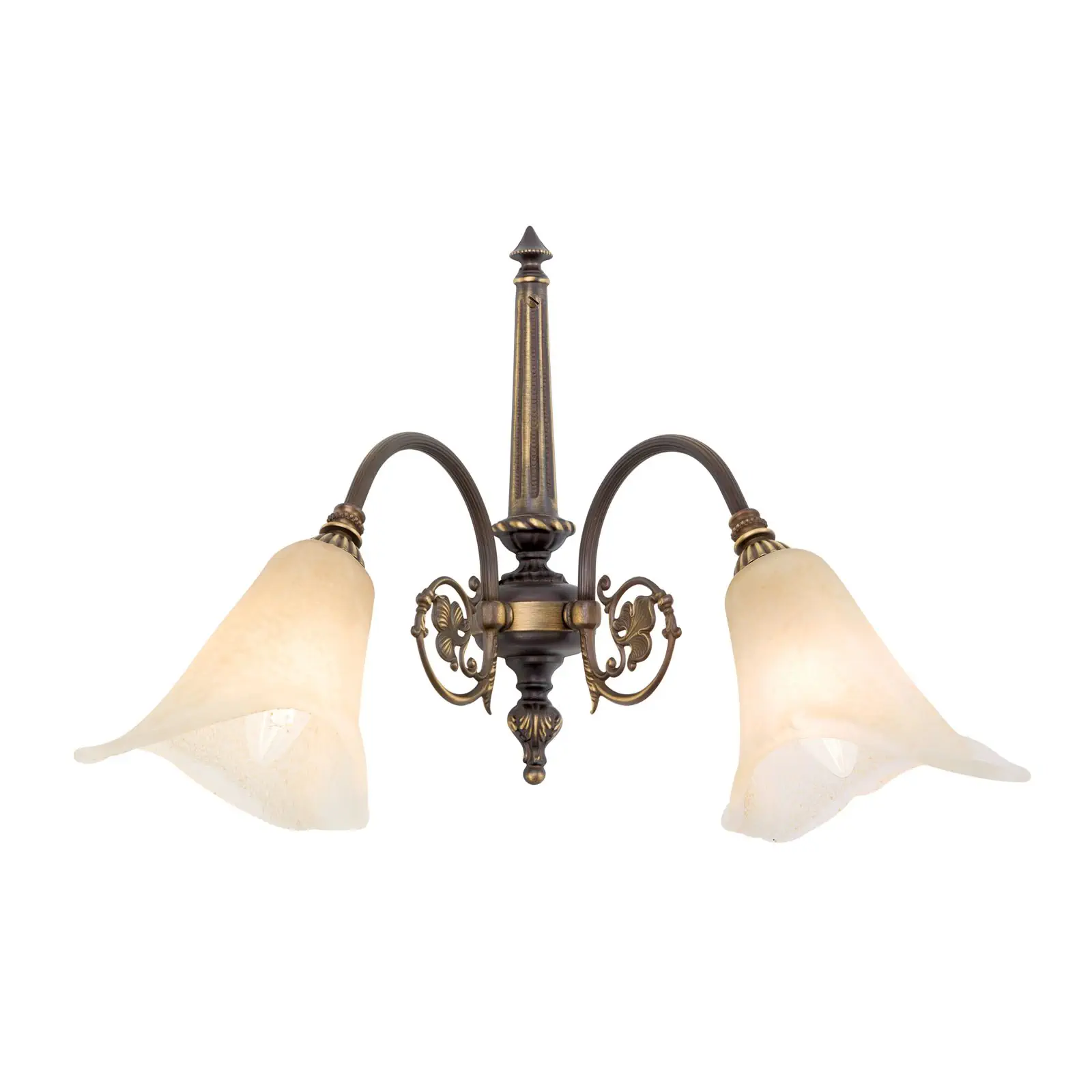 Zidna lampa TOSCA sa dva izvora svetla, stara patina - 4