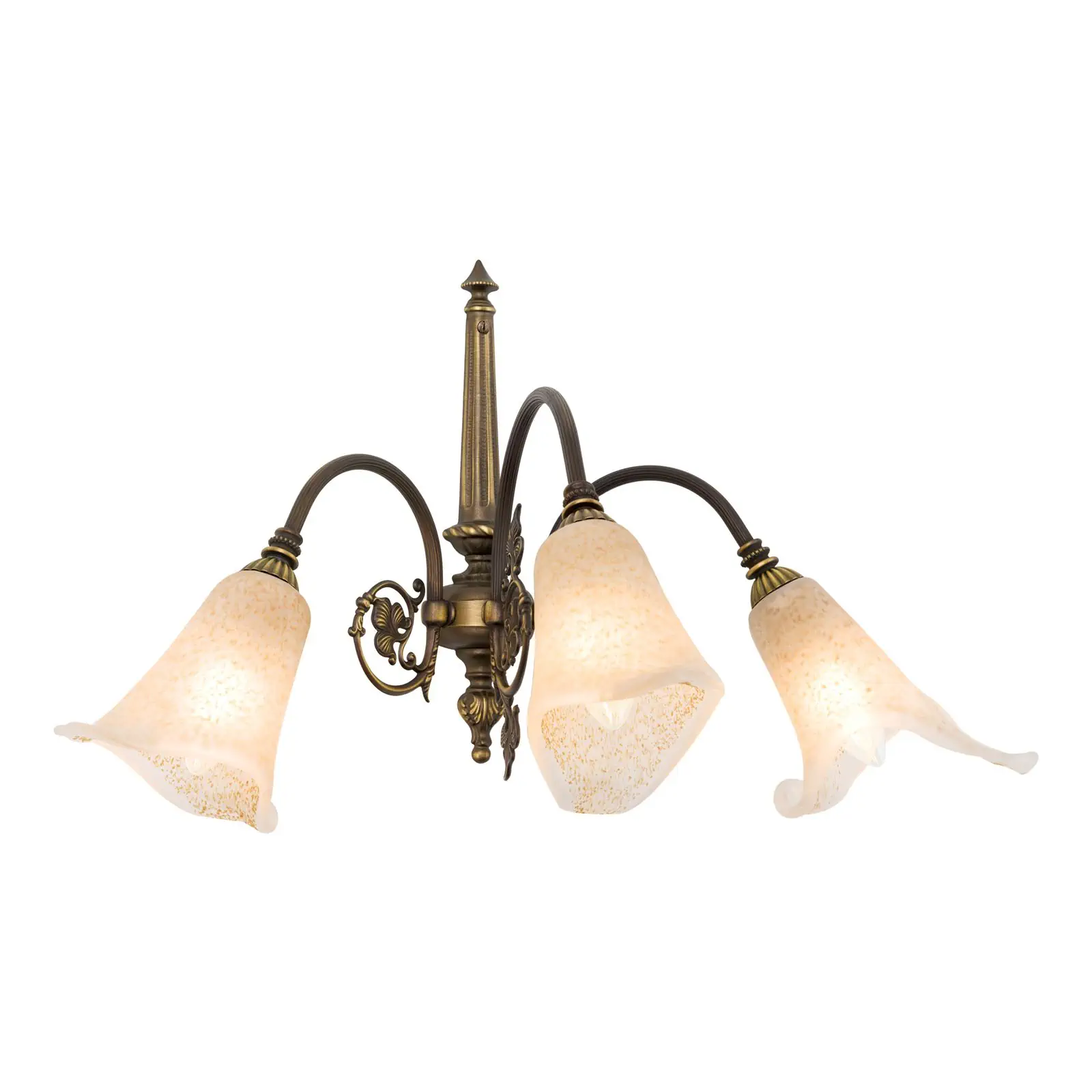 Zidna lampa TOSCA sa tri izvora svetla, stara patina - 4