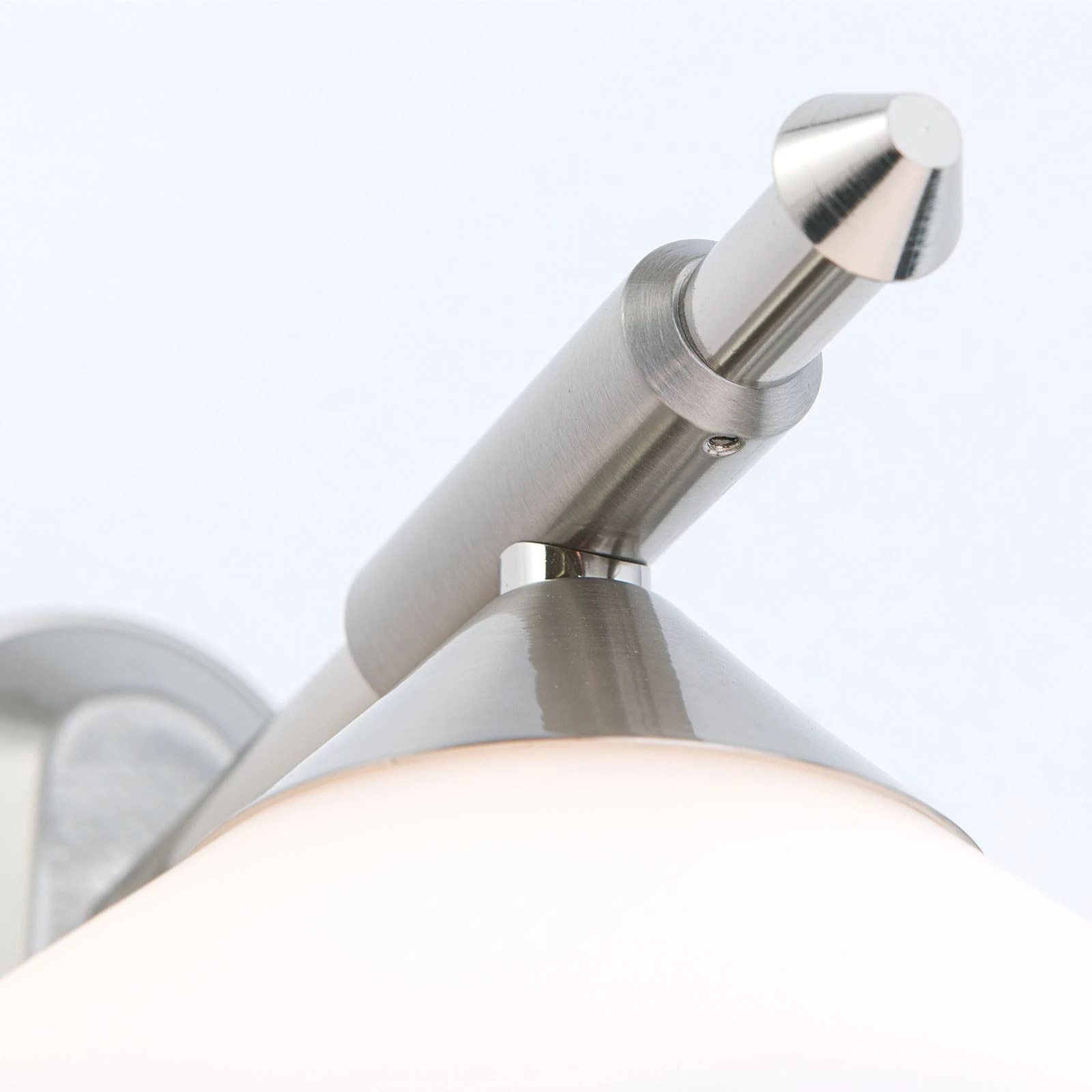 Zidna lampa ARTDESIGN, opalni stakleni abažur, saten hrom - 6