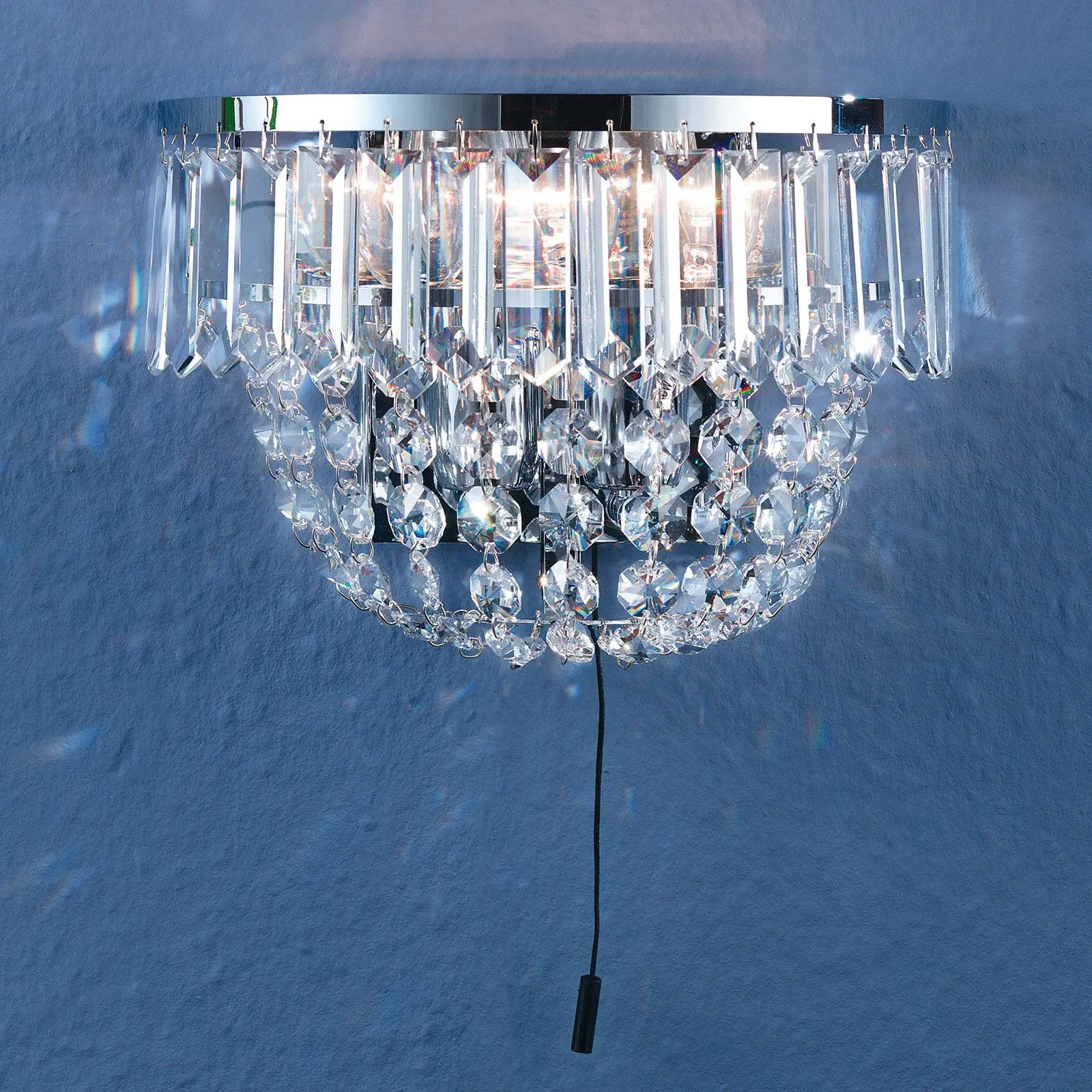 Zidna lampa SATURN sa dva izvora svetla, hrom - 4