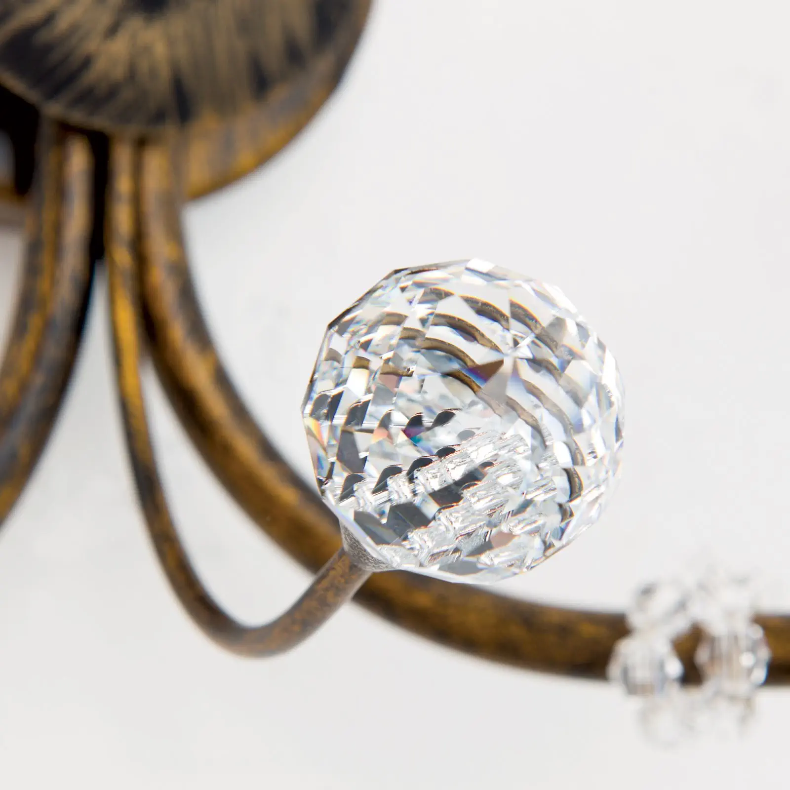 Zidna lampa EREMITAGE, sa dva izvora svetla, antik - 5