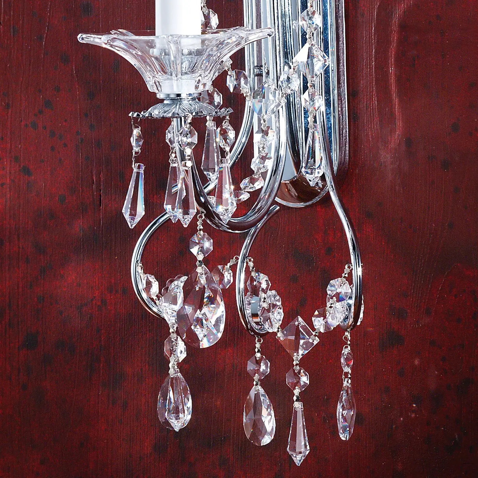 Zidna lampa KATHARINA, sa jednim izvorom svetla, hrom, H52 cm - 2