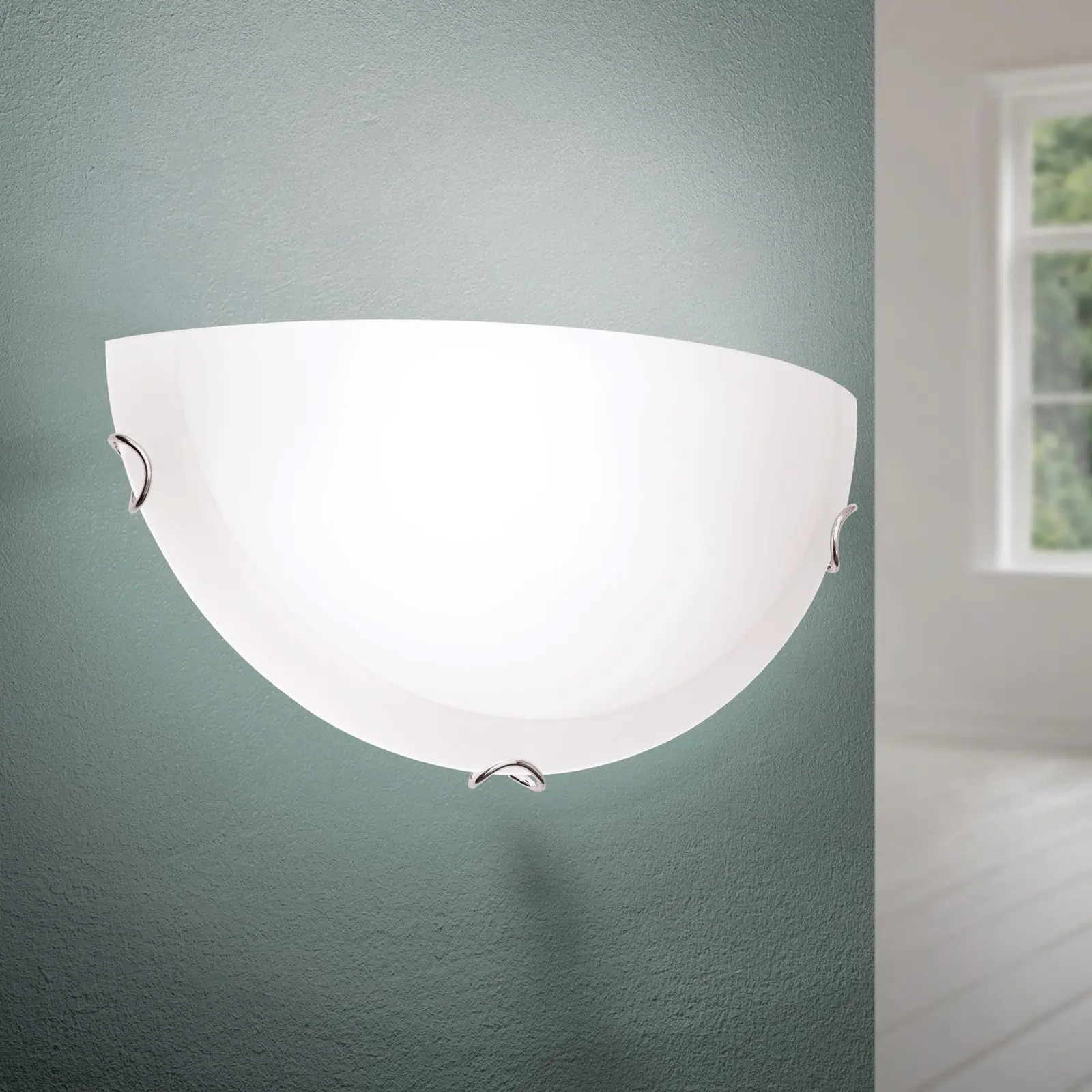 Zidna lampa AGADA, sa jednim izvorom svetla, hromirana - 1