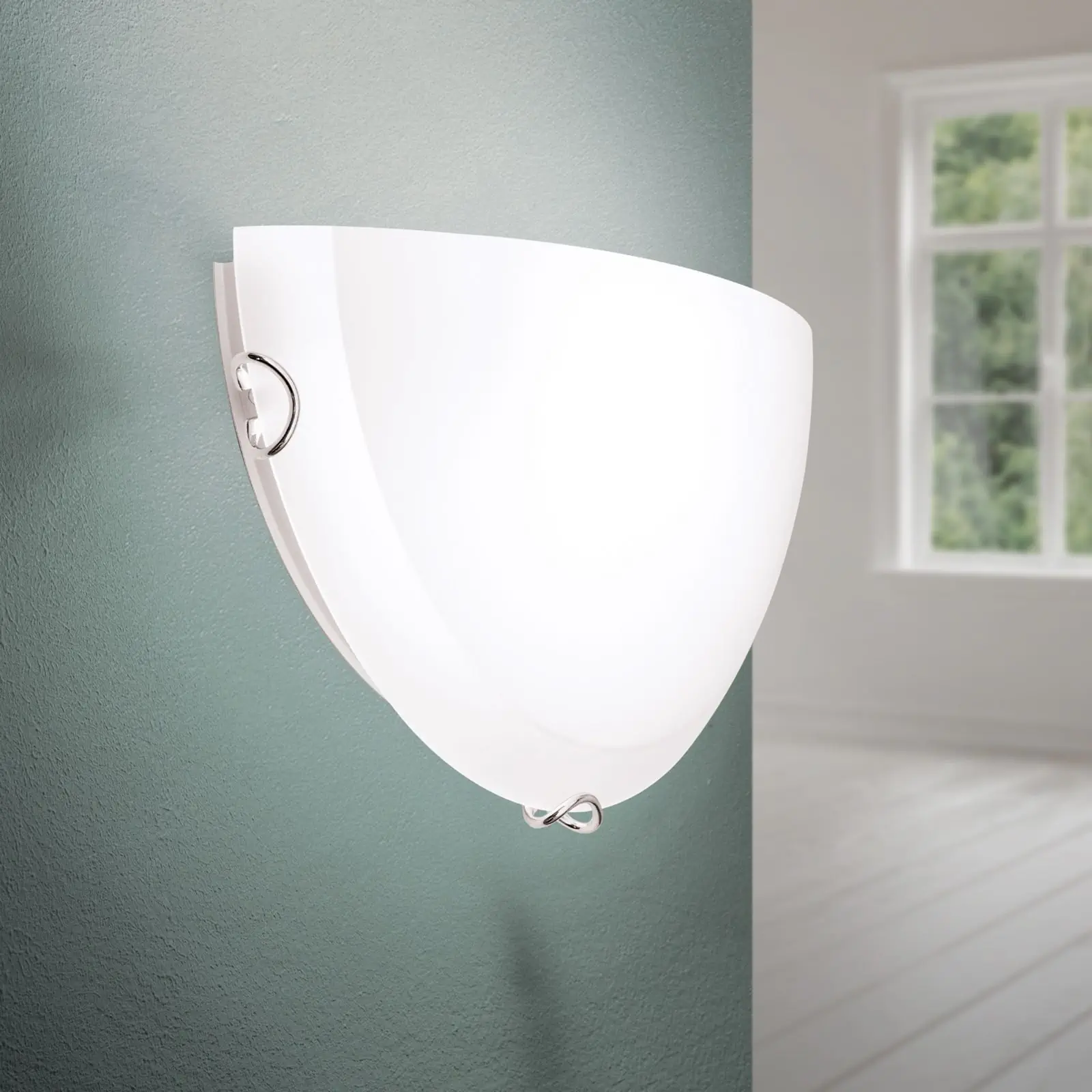 Zidna lampa AGADA, sa jednim izvorom svetla, hromirana - 2