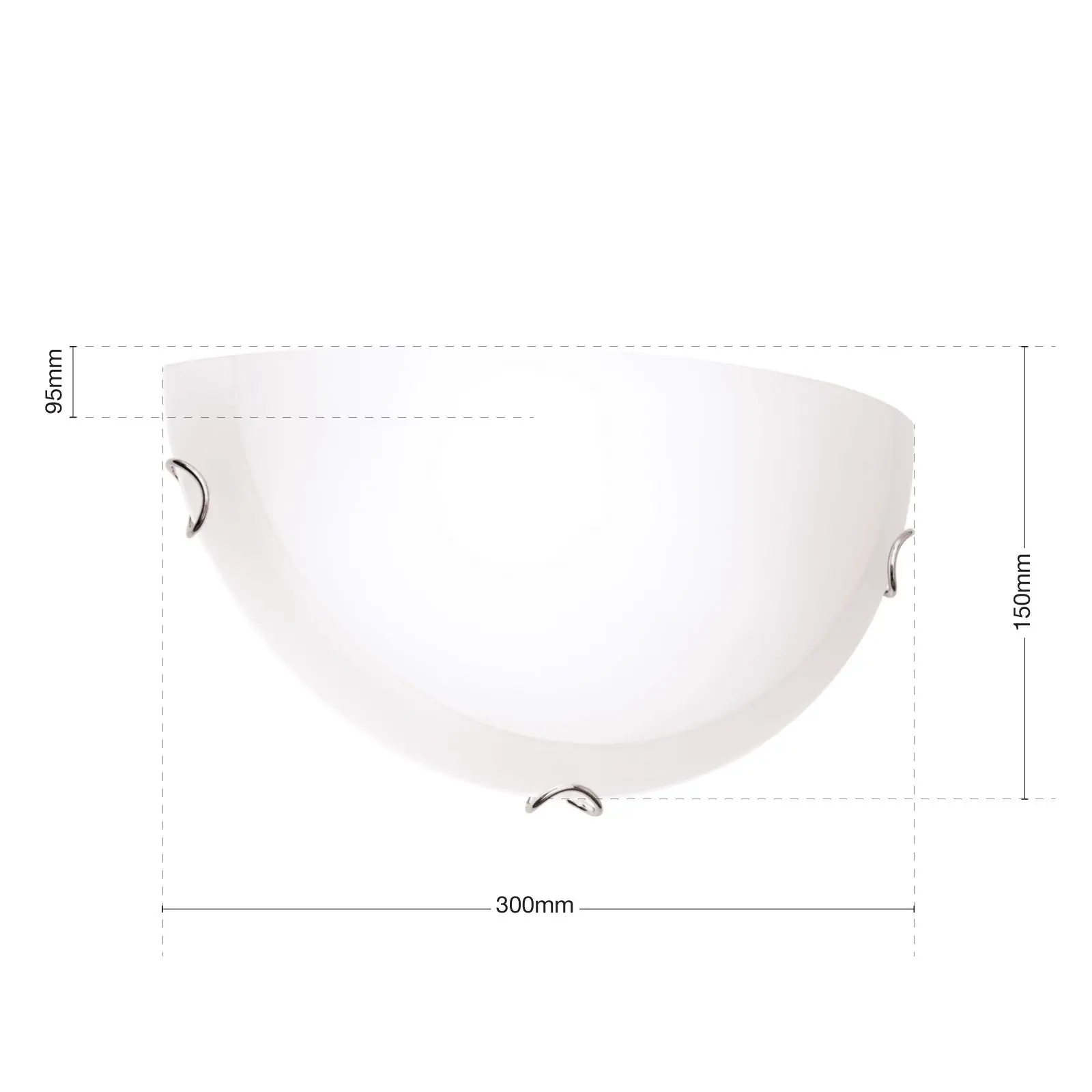 Zidna lampa AGADA, sa jednim izvorom svetla, hromirana - 7