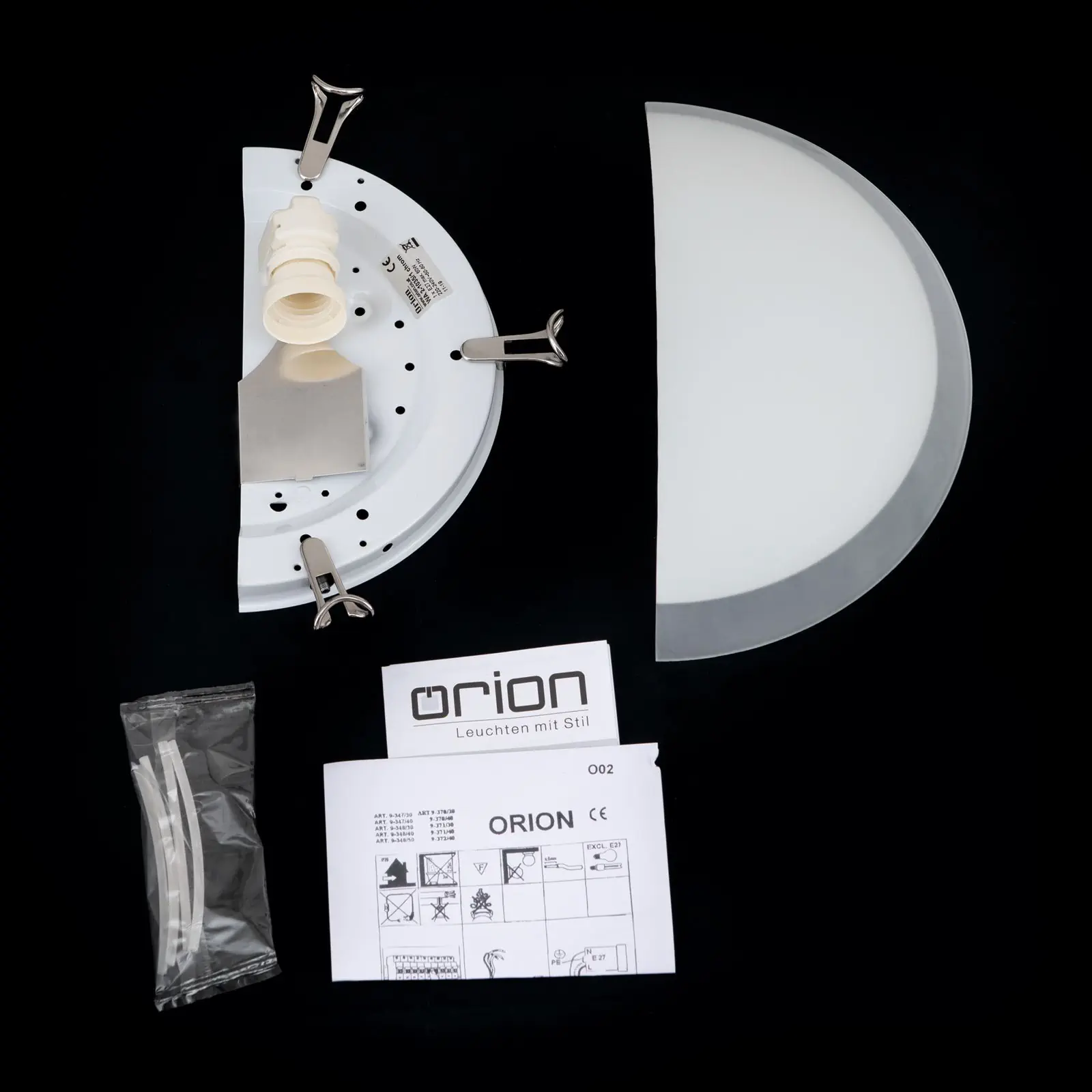 Zidna lampa AGADA, sa jednim izvorom svetla, hromirana - 8