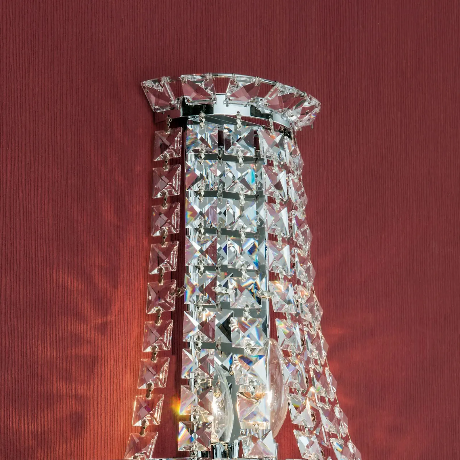 Zidna lampa AMBASSADOR, sa tri izvora svetla, hromirana - 3