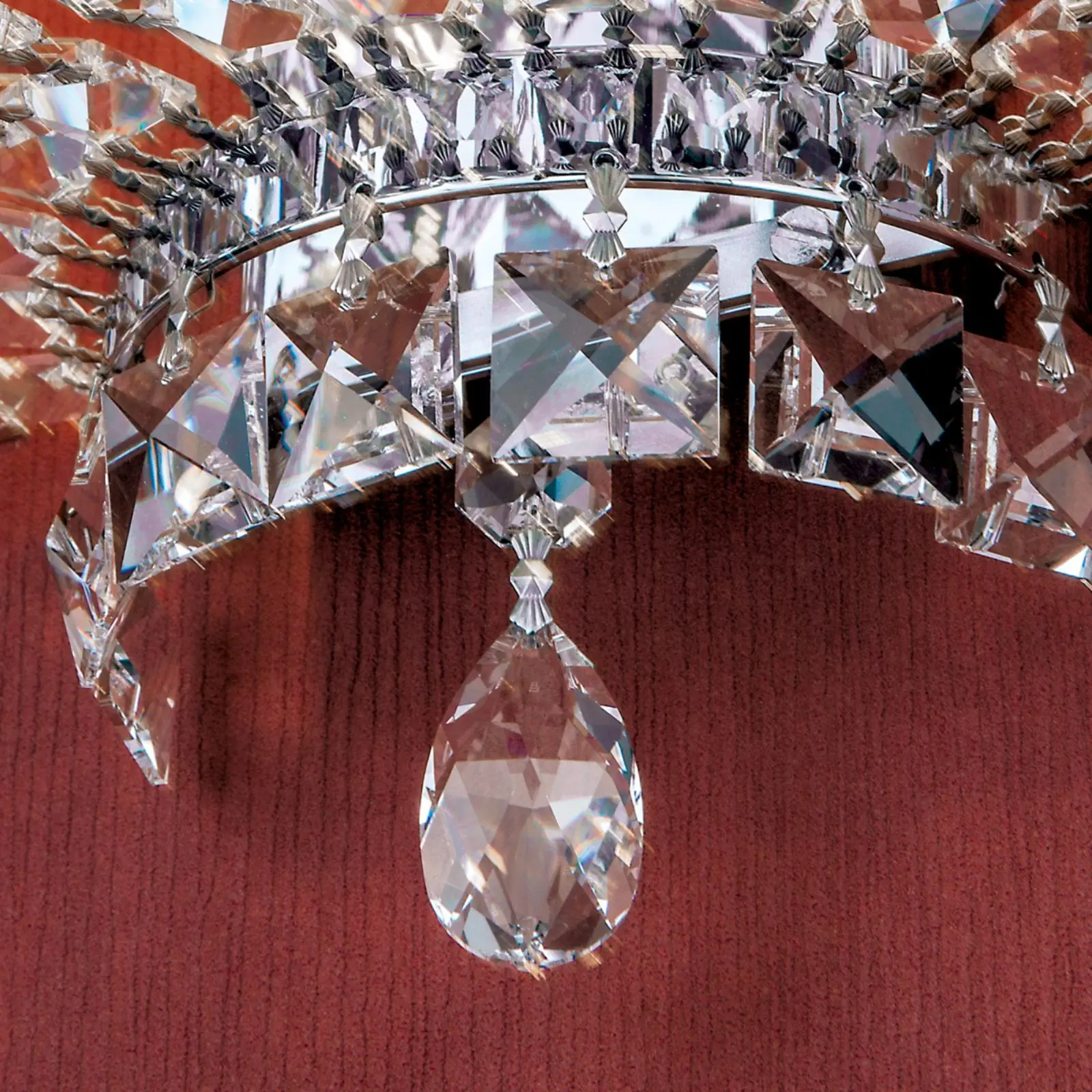 Zidna lampa AMBASSADOR, sa tri izvora svetla, hromirana - 5