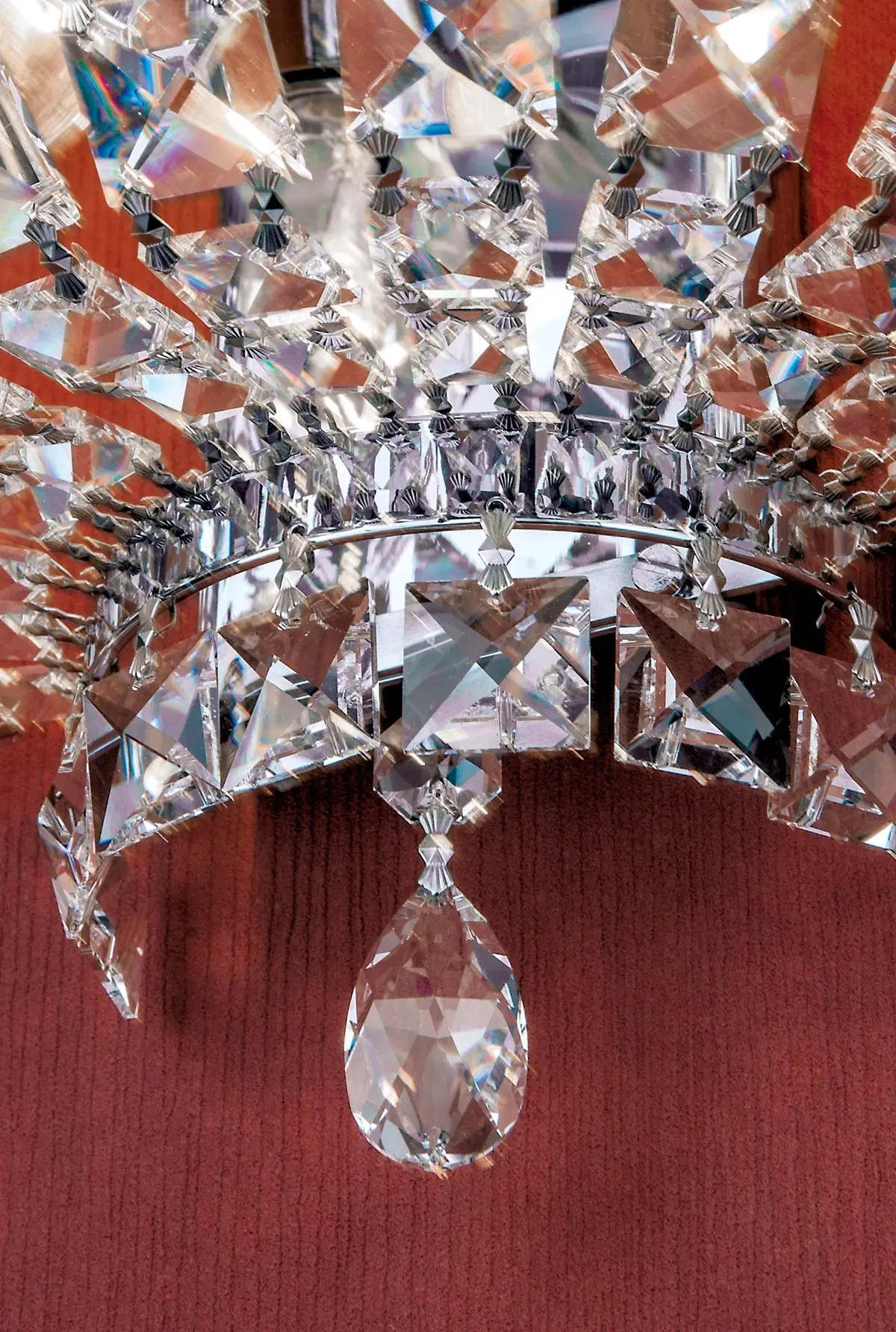 Zidna lampa AMBASSADOR, sa tri izvora svetla, hromirana - 6