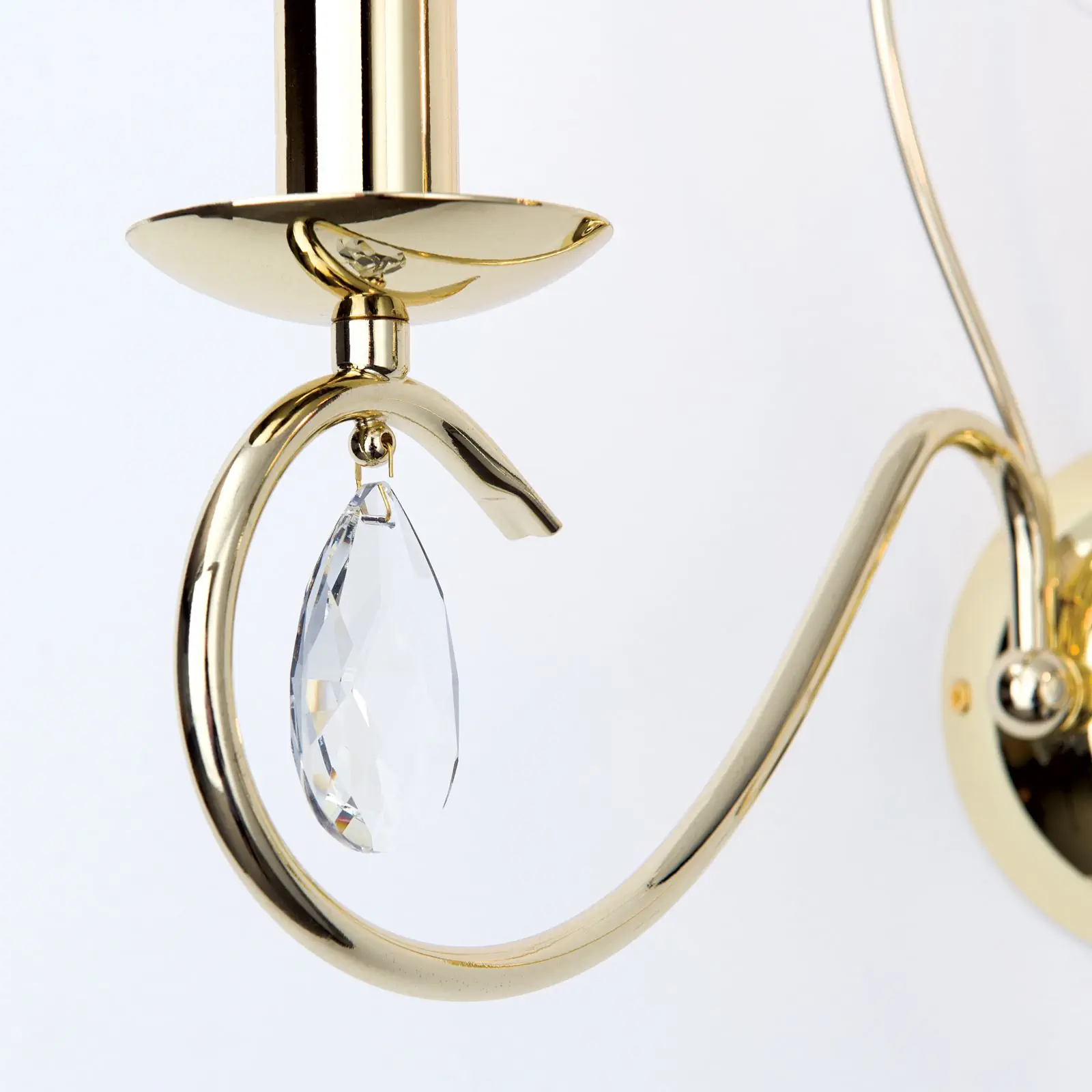 Zidna lampa ALESSIA, sa dva izvora svetla, pozlaćena - 5