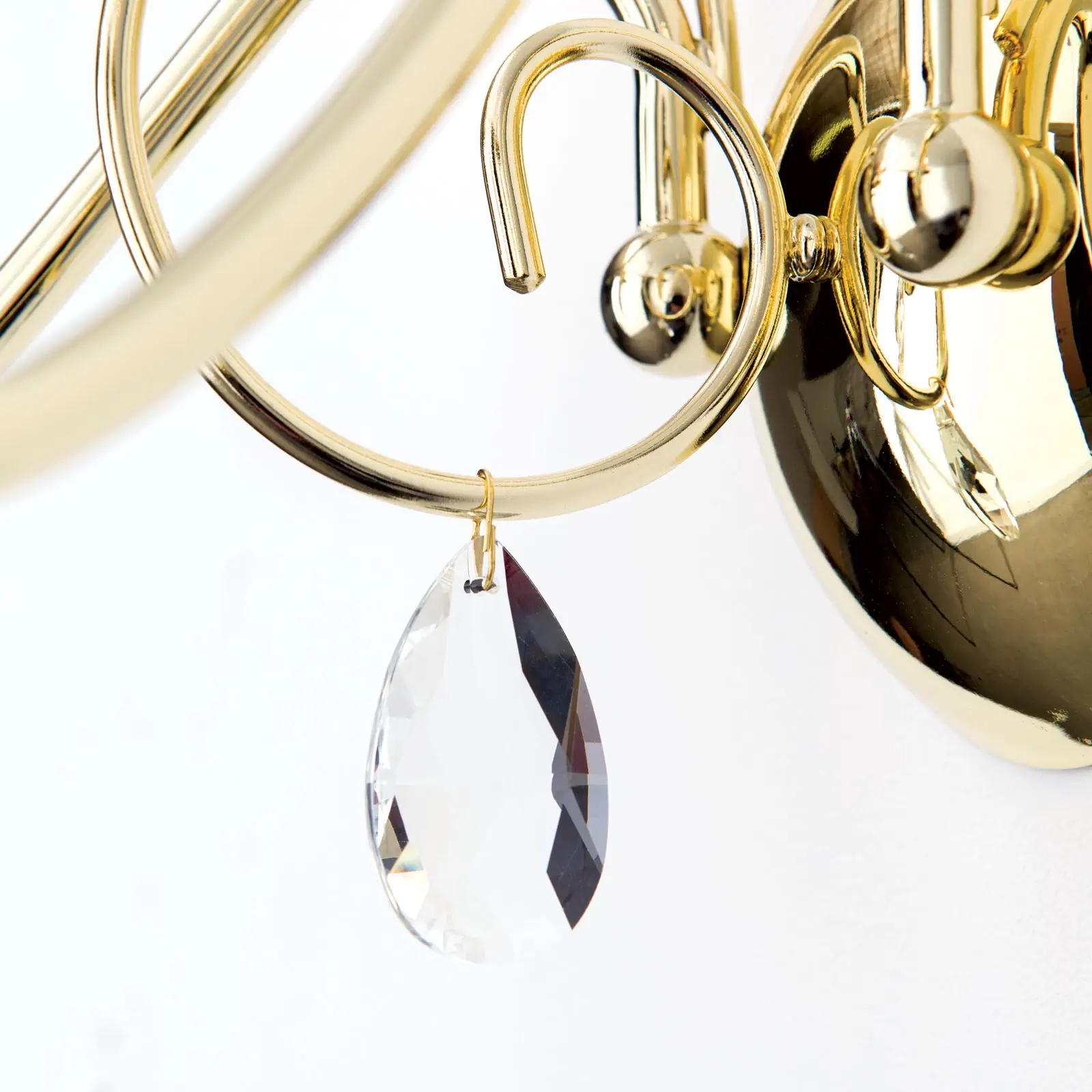 Zidna lampa ALESSIA, sa dva izvora svetla, pozlaćena - 6