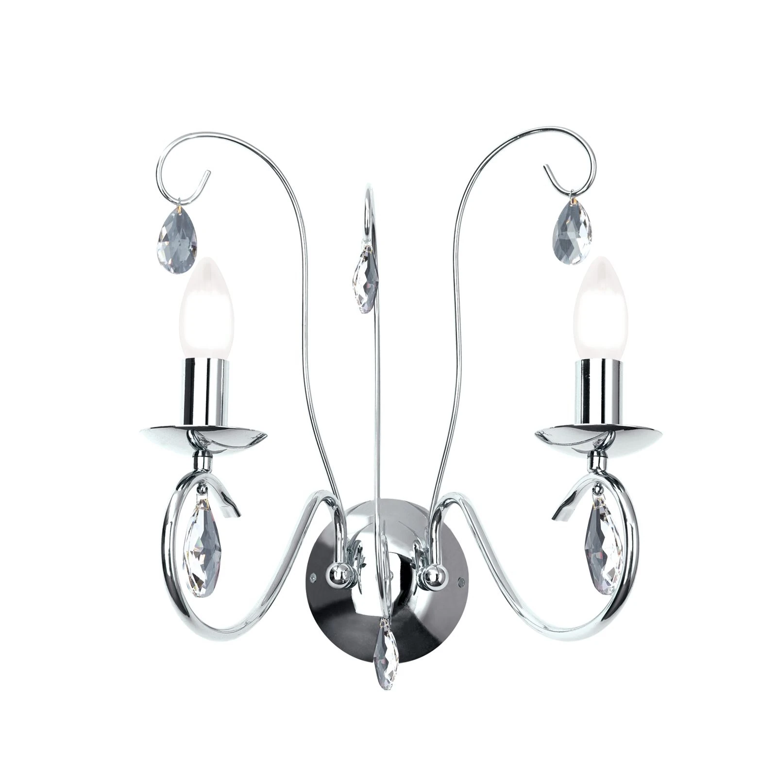 Zidna lampa ALESSIA, 2 izvora svetla, hromirana - 4