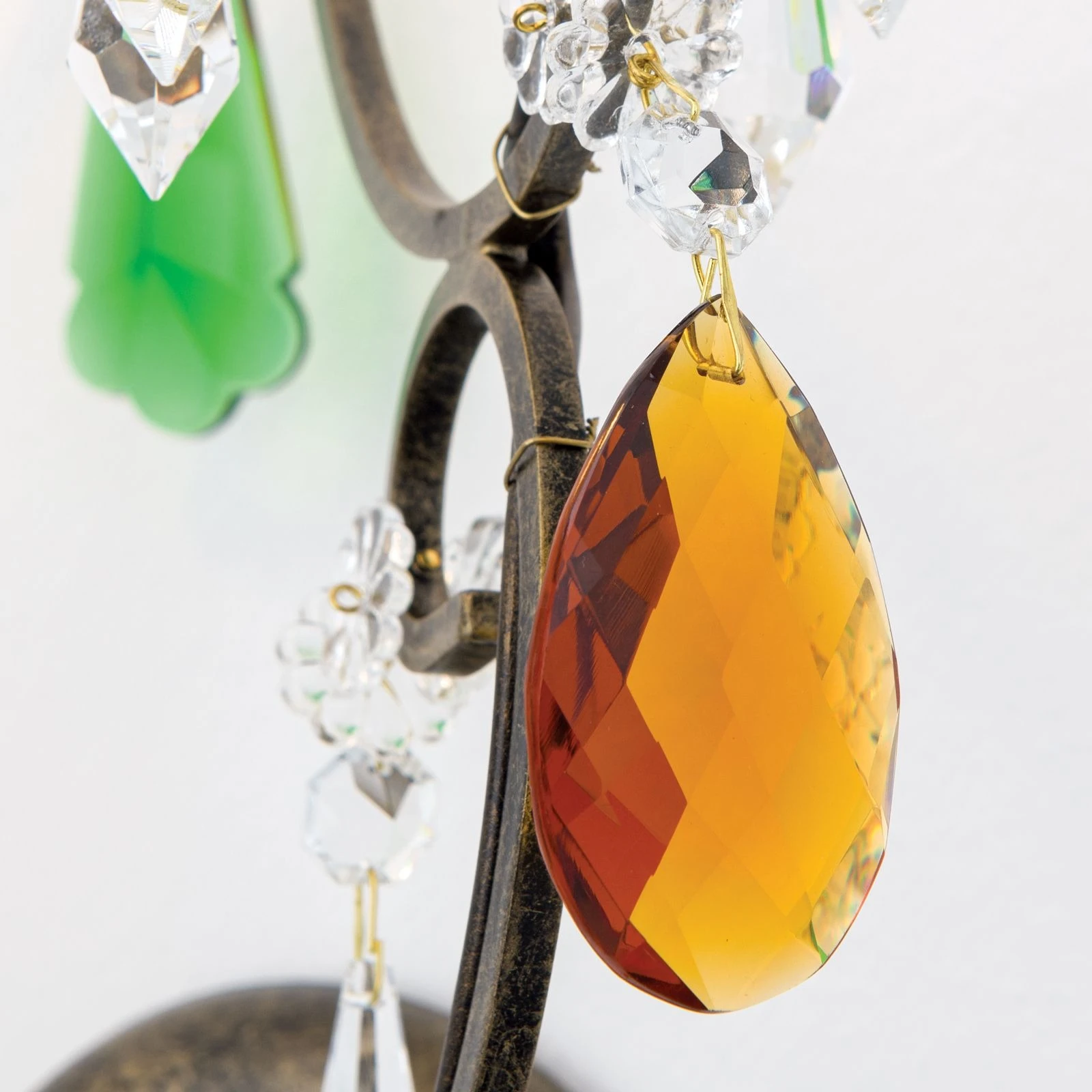 Zidna lampa VERONA, 3 izvora svetla, antik zlatna - 6