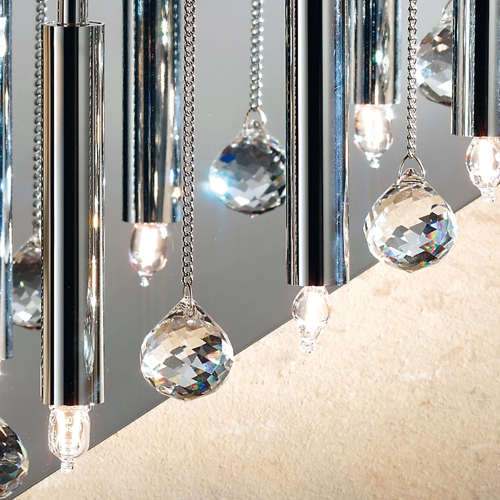 Zidna lampa SPIRALLUSTER, hromirana, leva verzija - 2