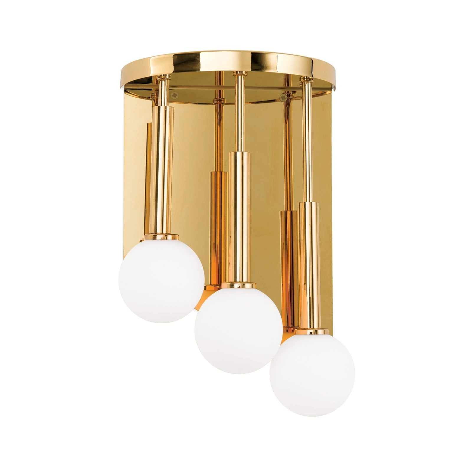 Zidna lampa SPIRALLUSTER, 24-karatno pozlaćena, desna verzija, opalna stakla - 4