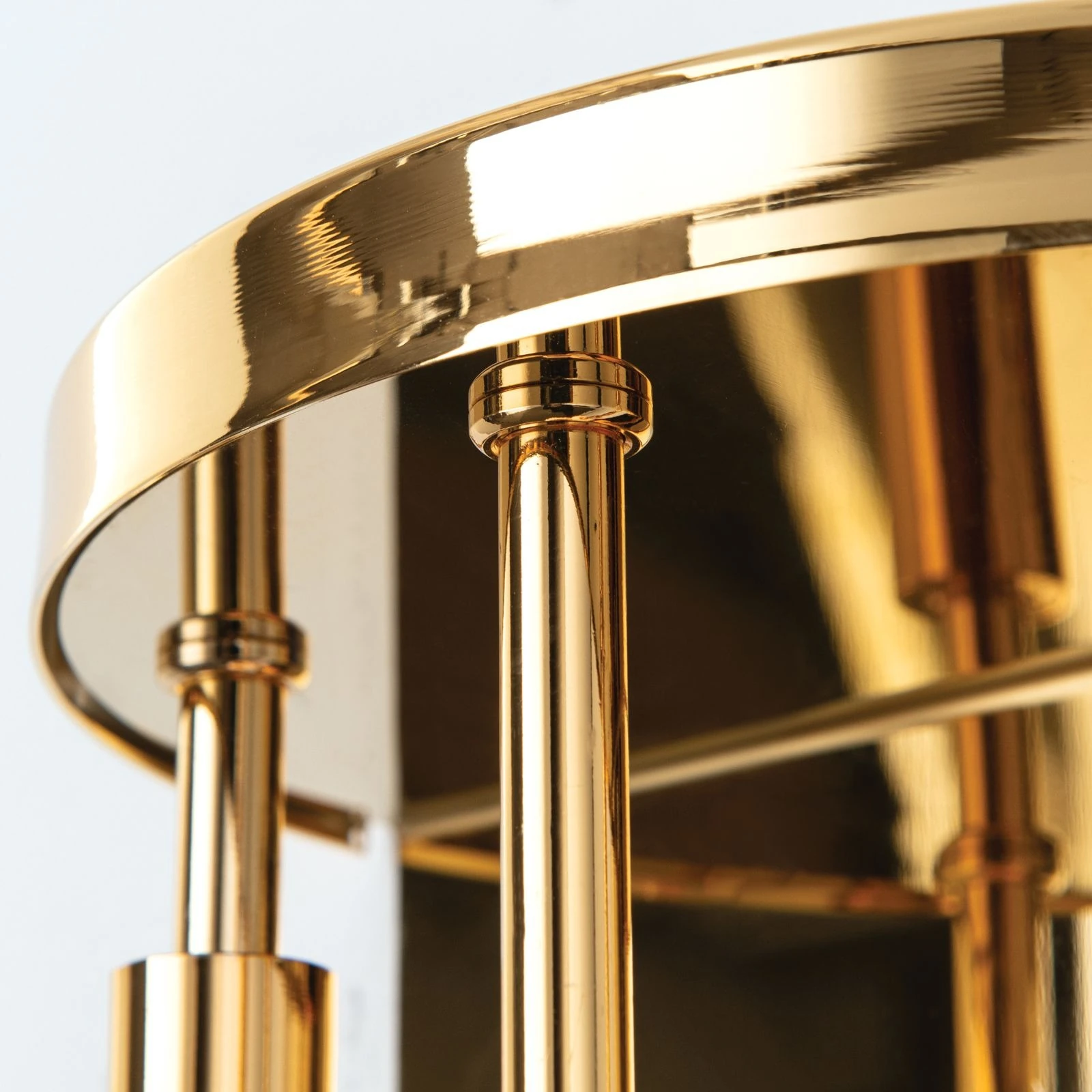 Zidna lampa SPIRALLUSTER, 24-karatno pozlaćena, desna verzija, opalna stakla - 5