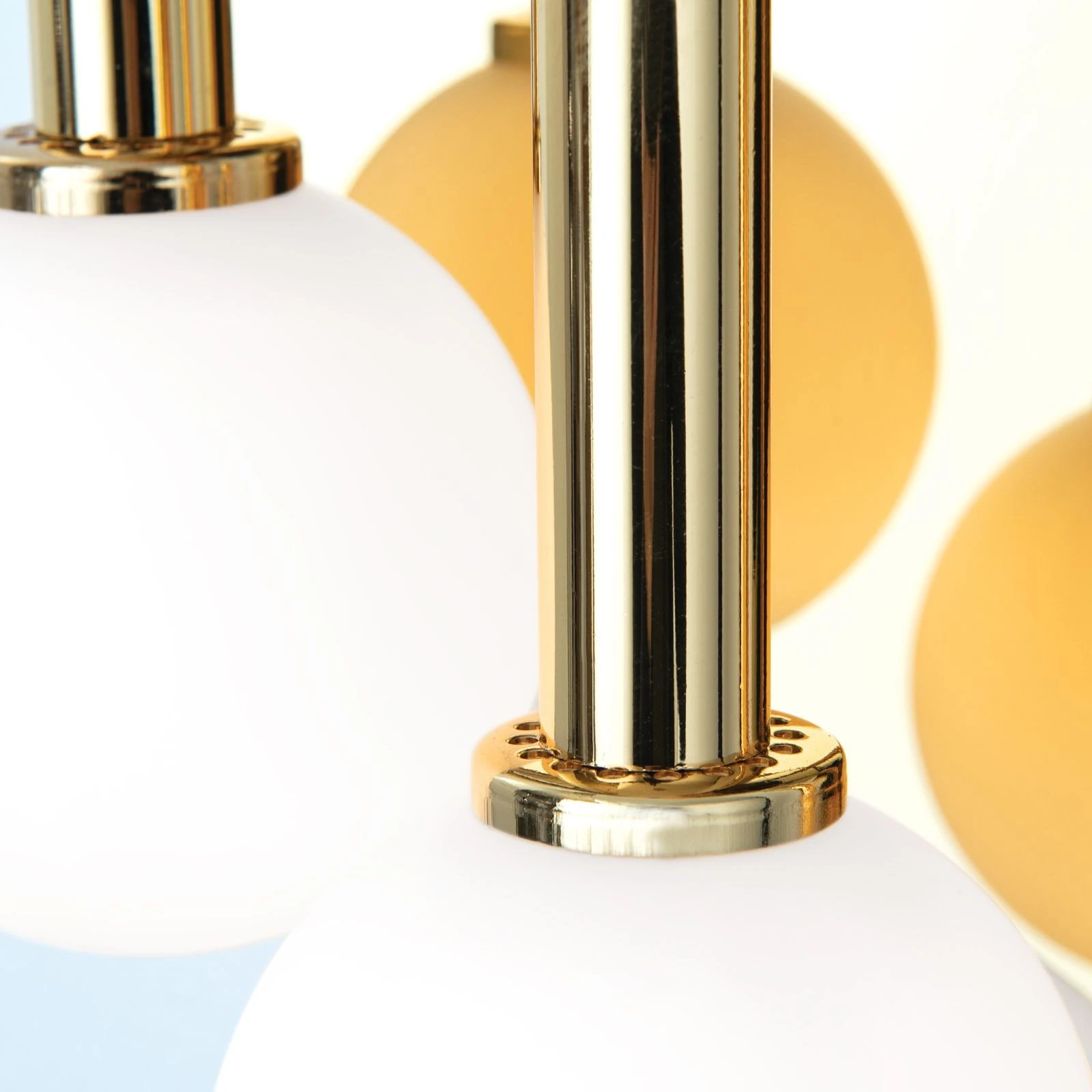 Zidna lampa SPIRALLUSTER, 24-karatno pozlaćena, desna verzija, opalna stakla - 6