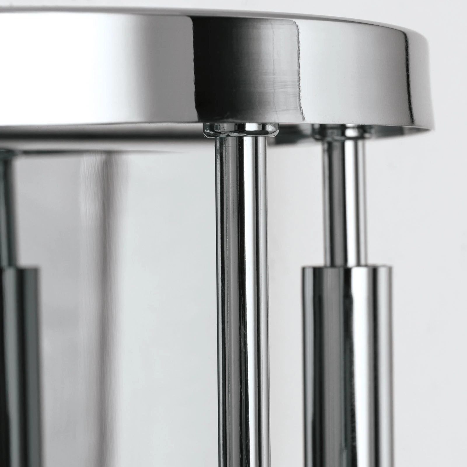 Zidna lampa SPIRALLUSTER, hromirana, leva verzija, opalna stakla - 6