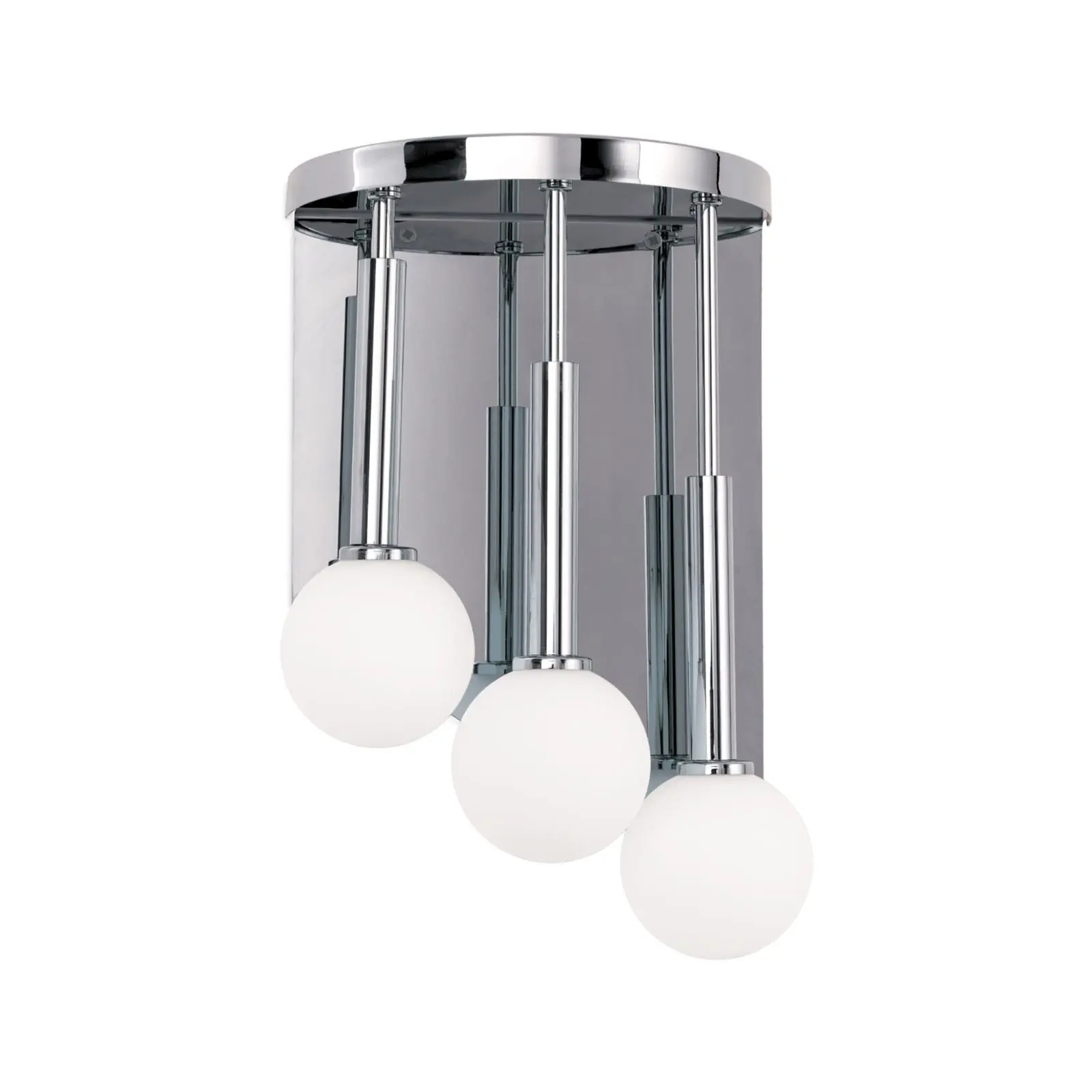 Zidna lampa SPIRALLUSTER, hromirani premaz, desna verzija sa opalnim staklima - 4