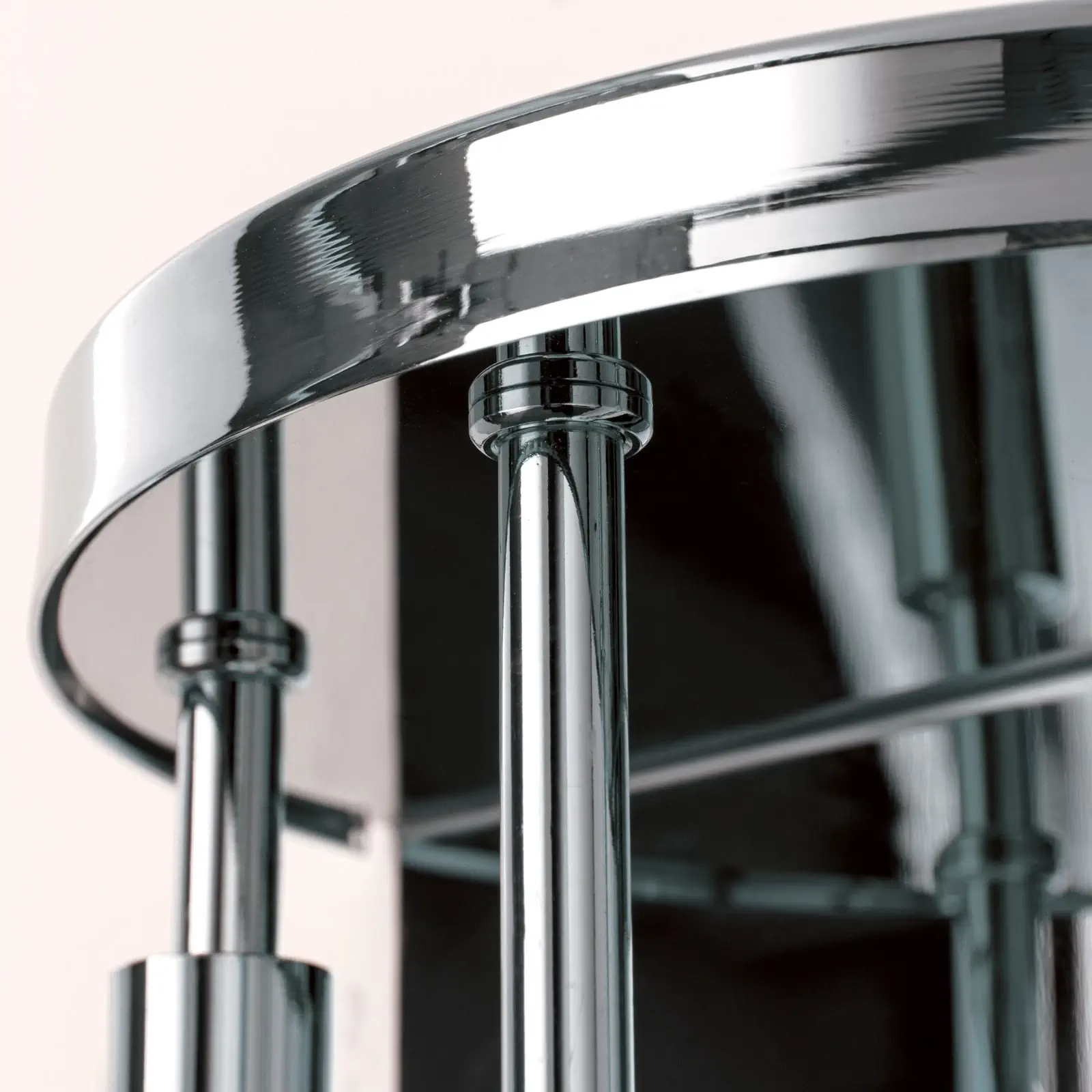 Zidna lampa SPIRALLUSTER, hromirani premaz, desna verzija sa opalnim staklima - 5