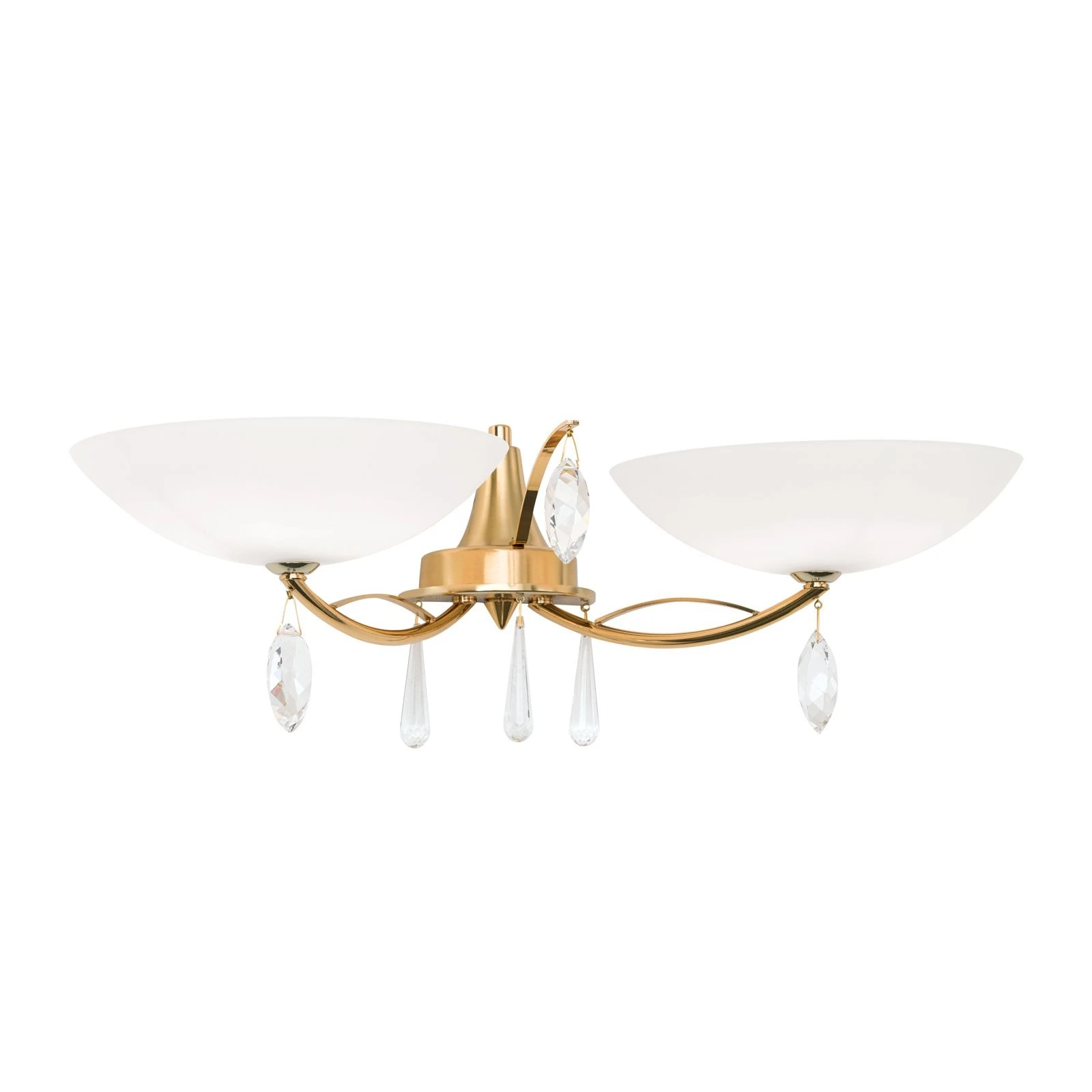 Zidna lampa OPALDESIGN, zlatna mat, 2 izvora svetla - 4