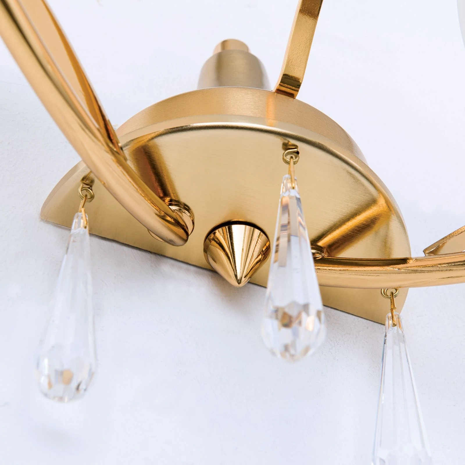 Zidna lampa OPALDESIGN, zlatna mat, 2 izvora svetla - 6