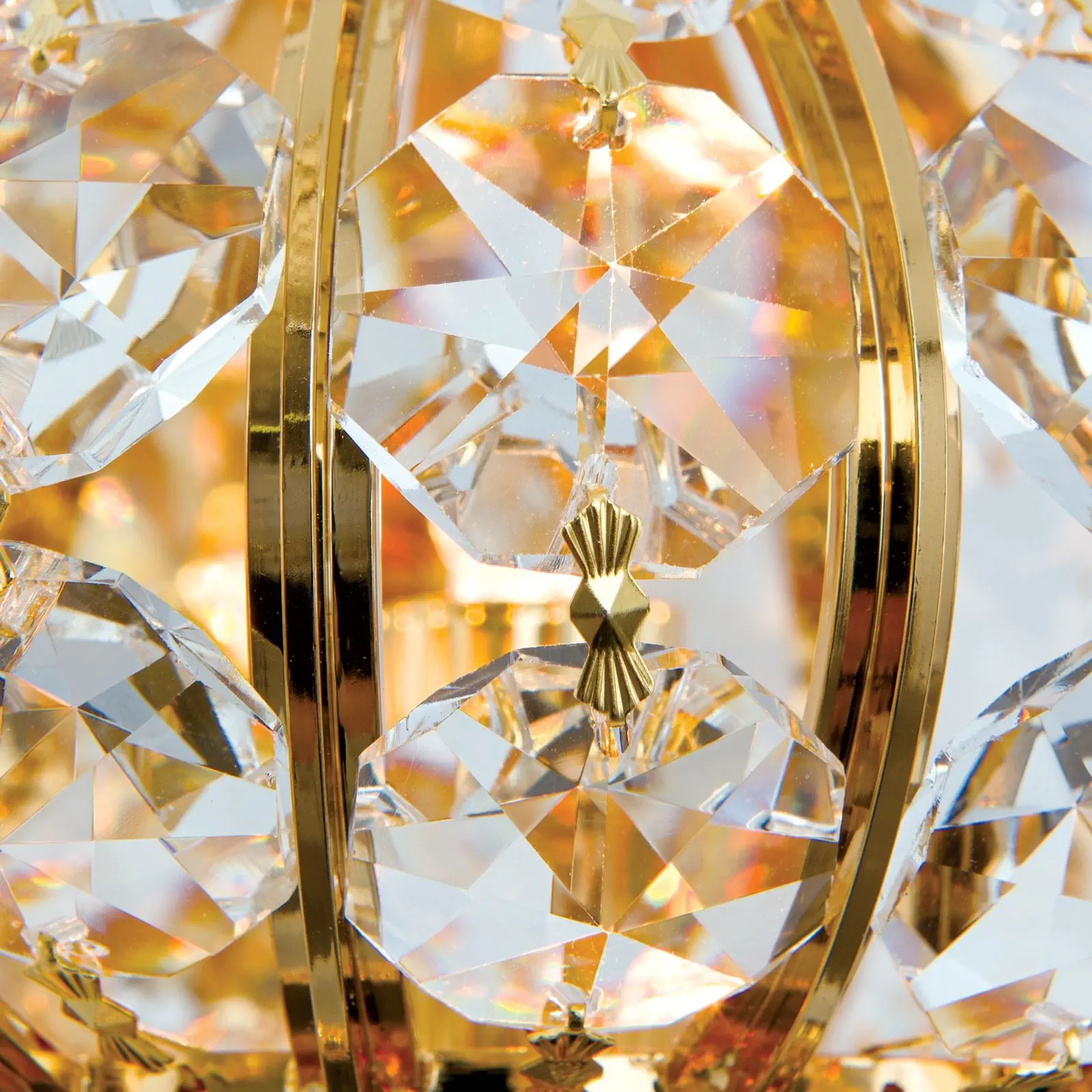 Kristalna zidna lampa ORIENTAL, 1 izvor svetla, zlato - 5