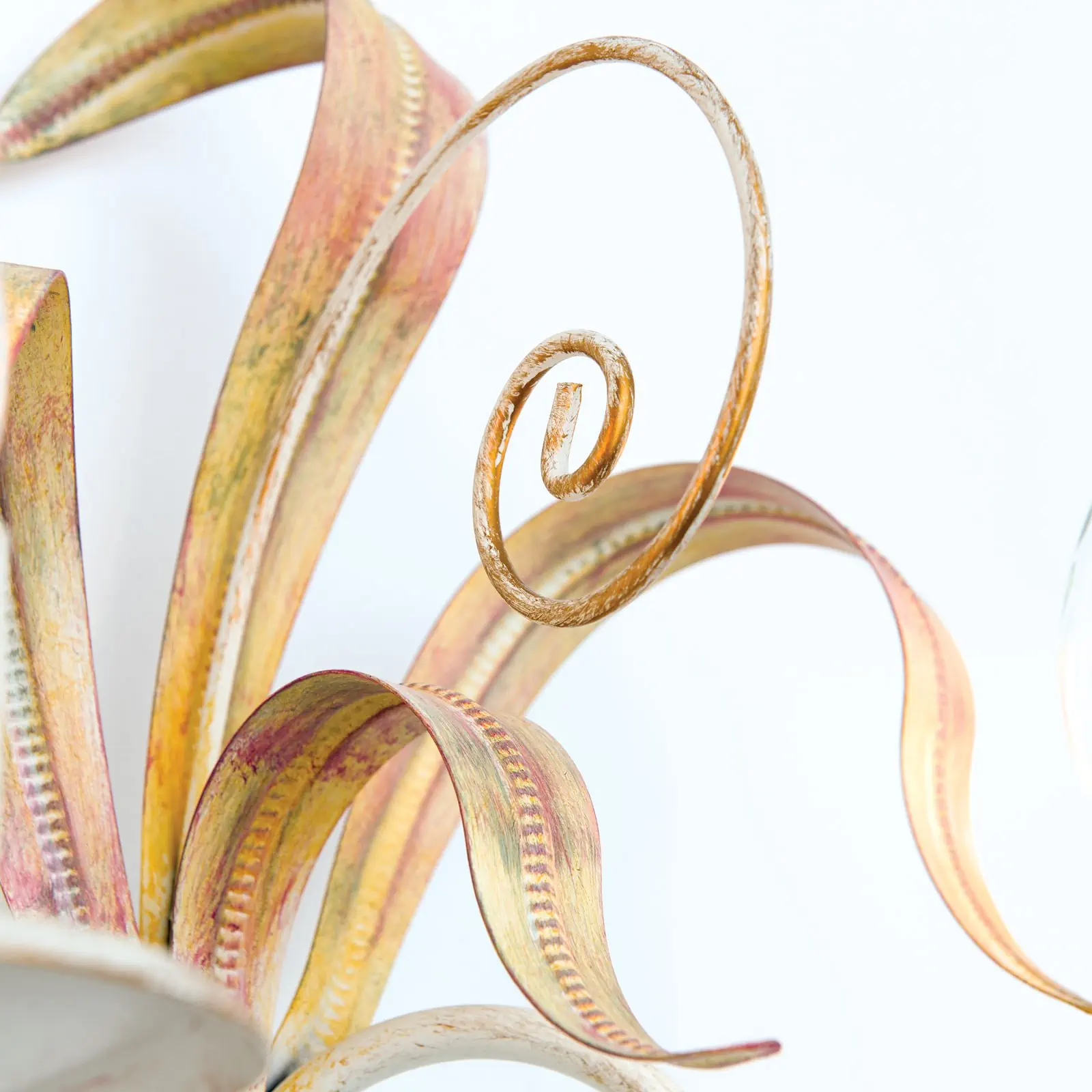 Zidna lampa TUNA, sa dva izvora svetla, slonovača - 6