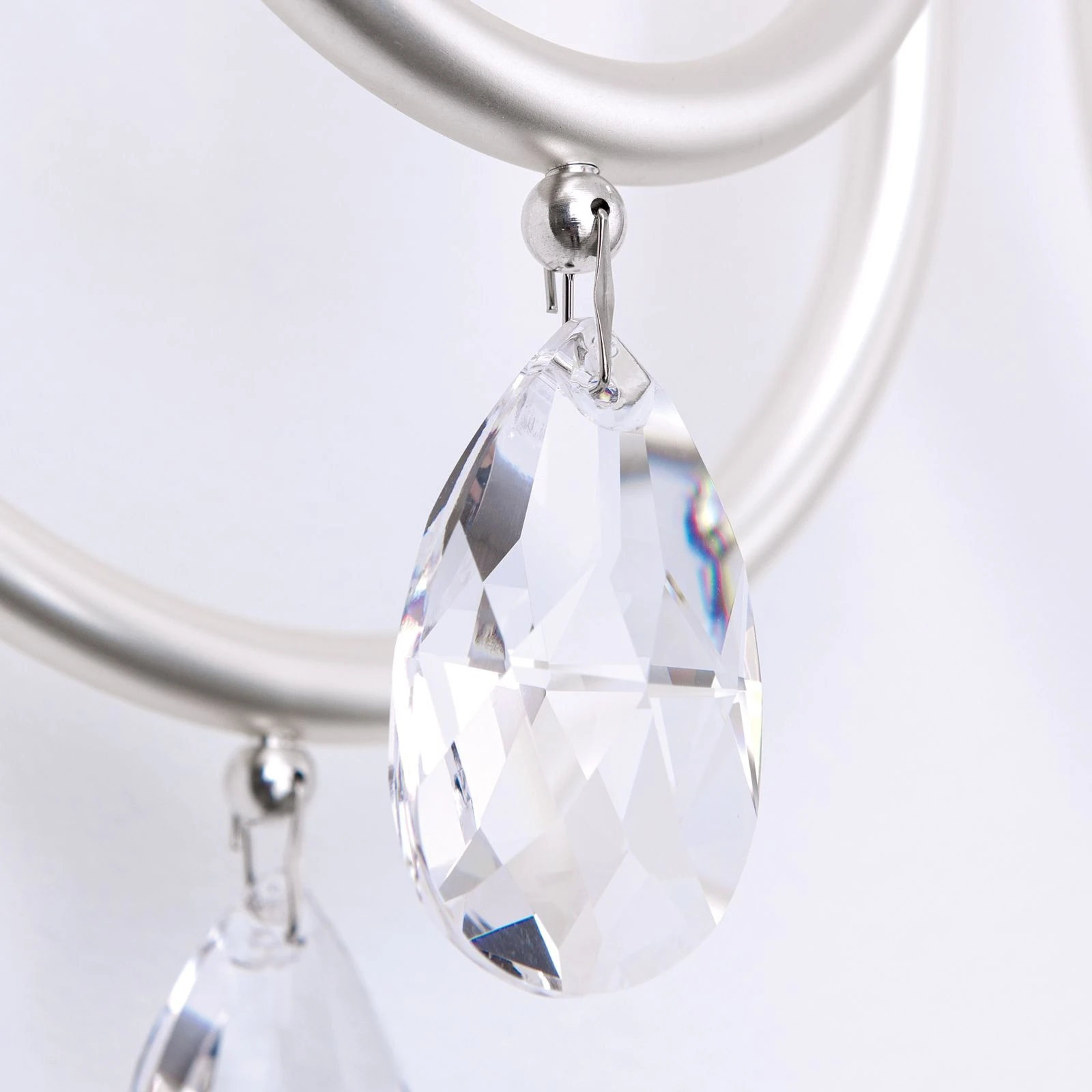 Zidna lampa GIADA, sa dva izvora svetla, srebro mat - 5