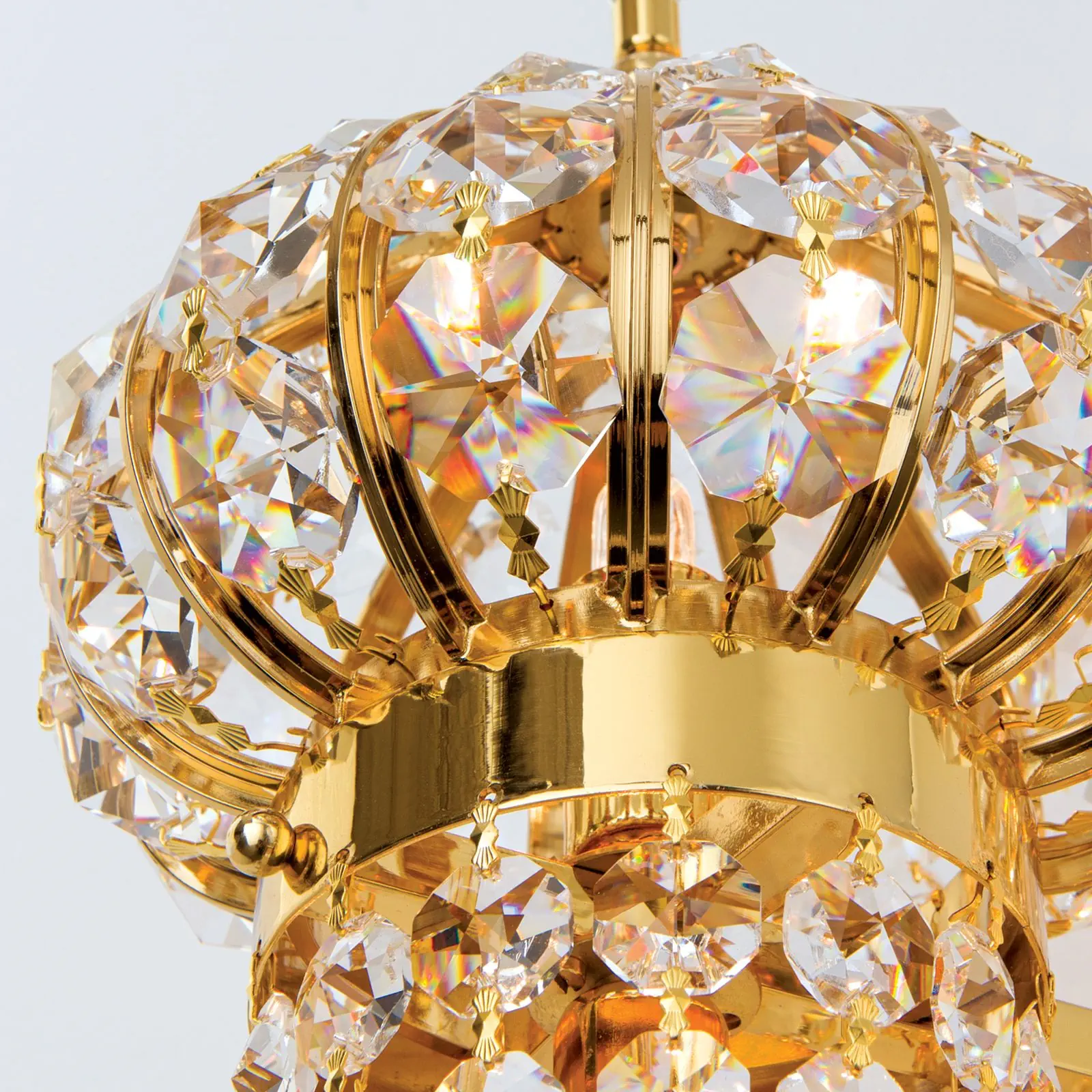 Kristalna zidna lampa ORIENTAL, 13 izvora svetla, zlato - 5