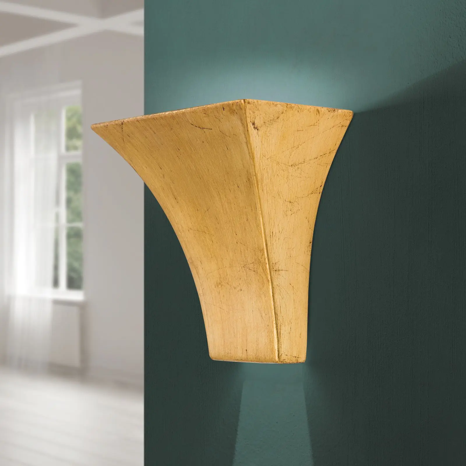 Zidna lampa BATON, sa jednim izvorom svetla, antik zlato - 2